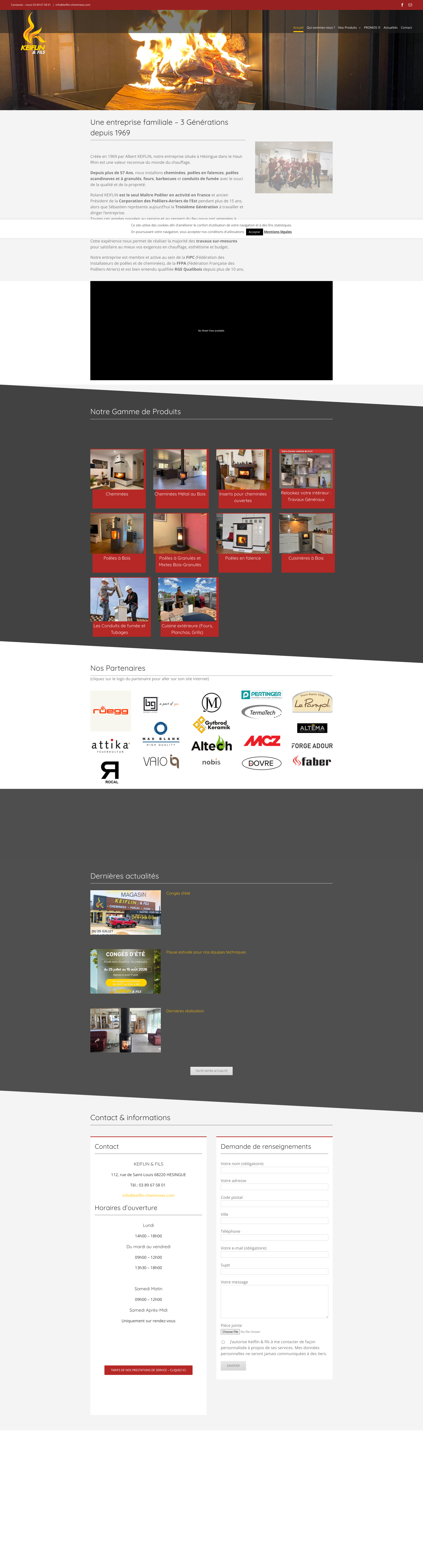 Aperçu du site