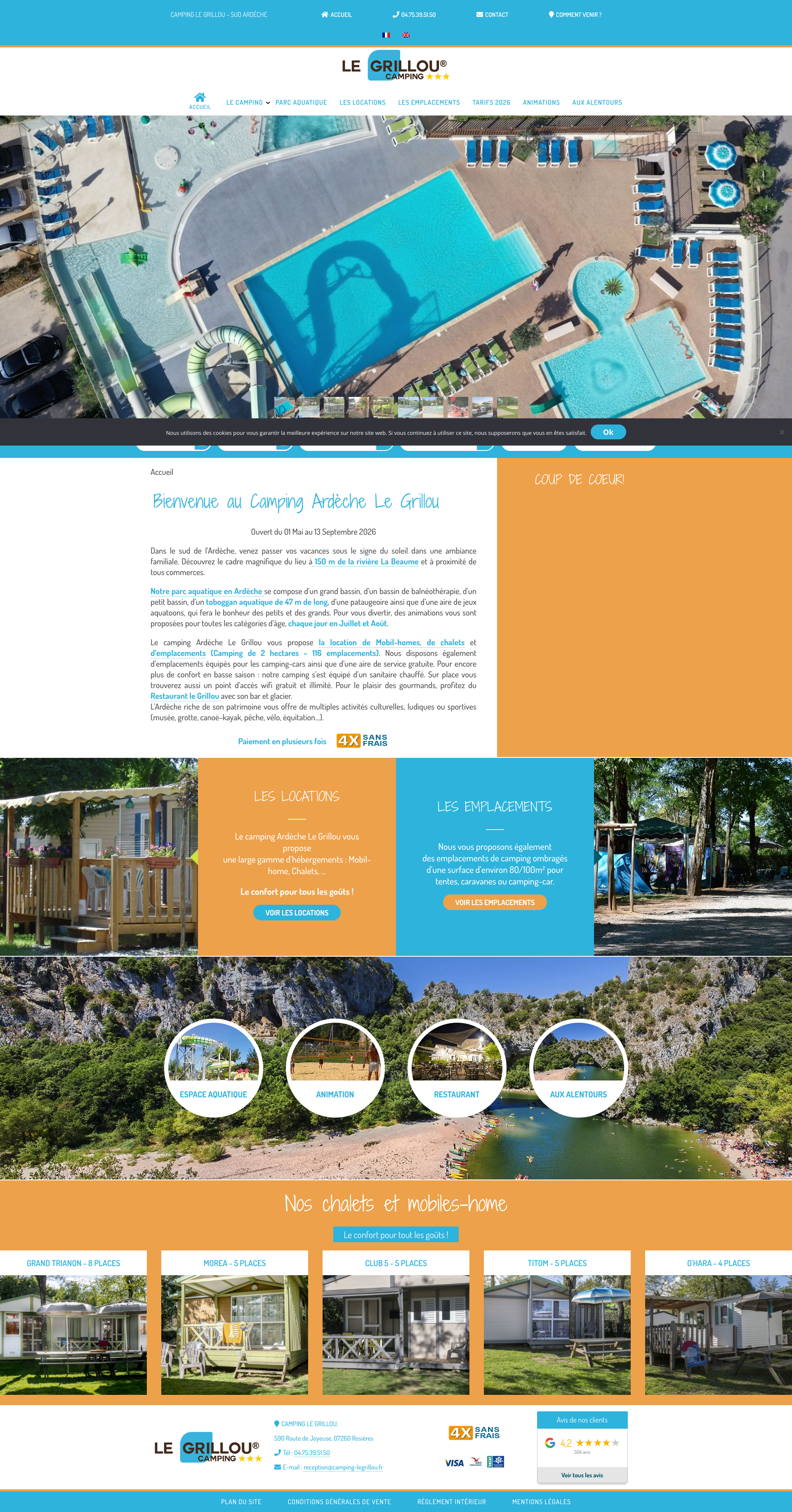 Aperçu du site