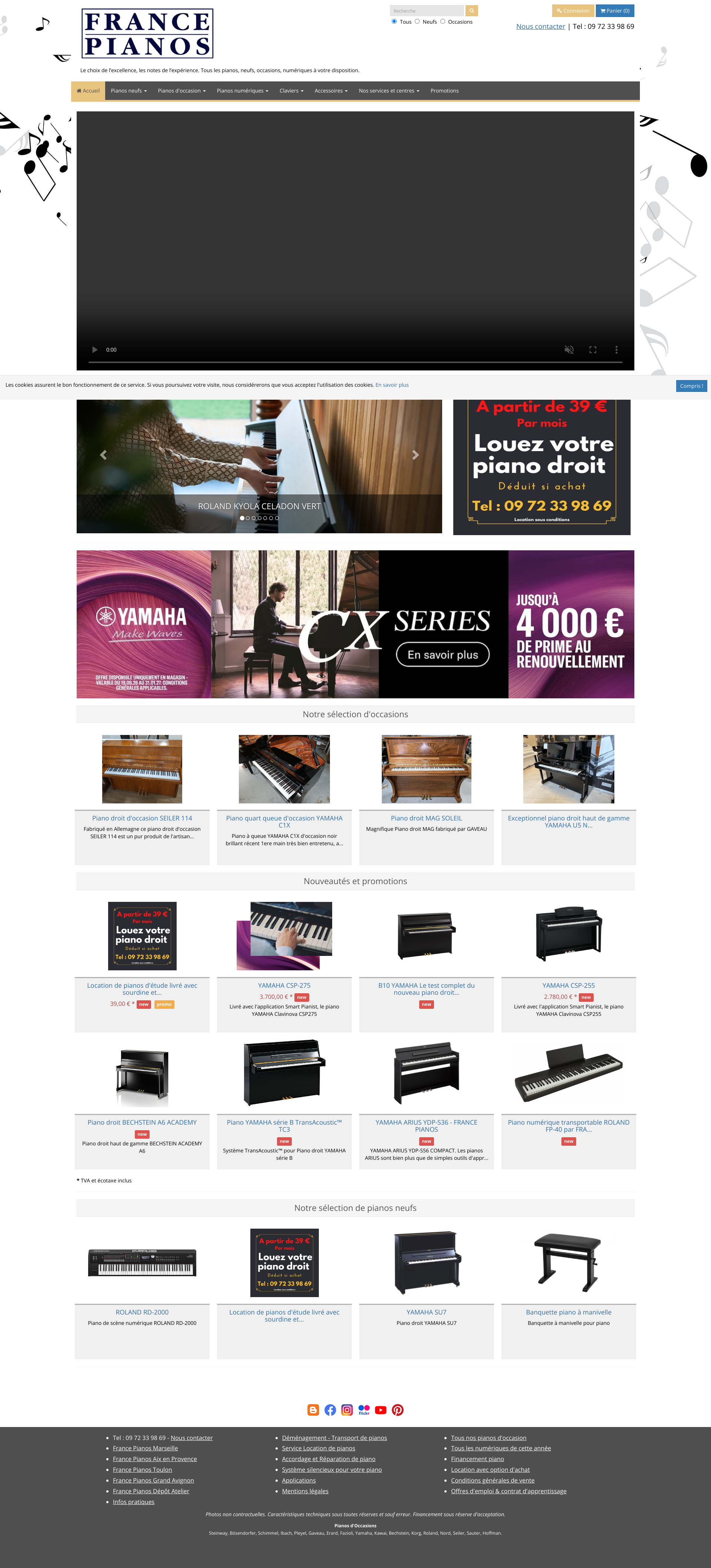 Aperçu du site