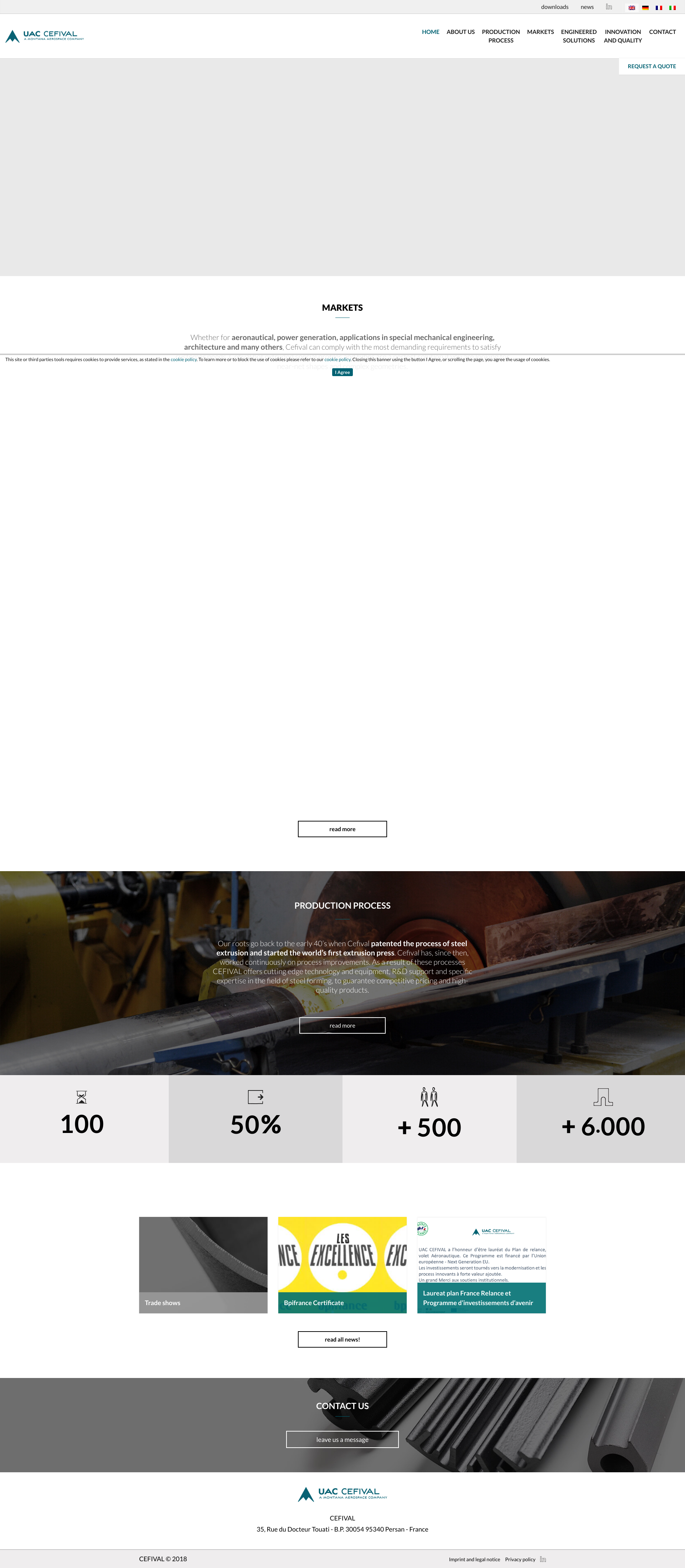 Aperçu du site