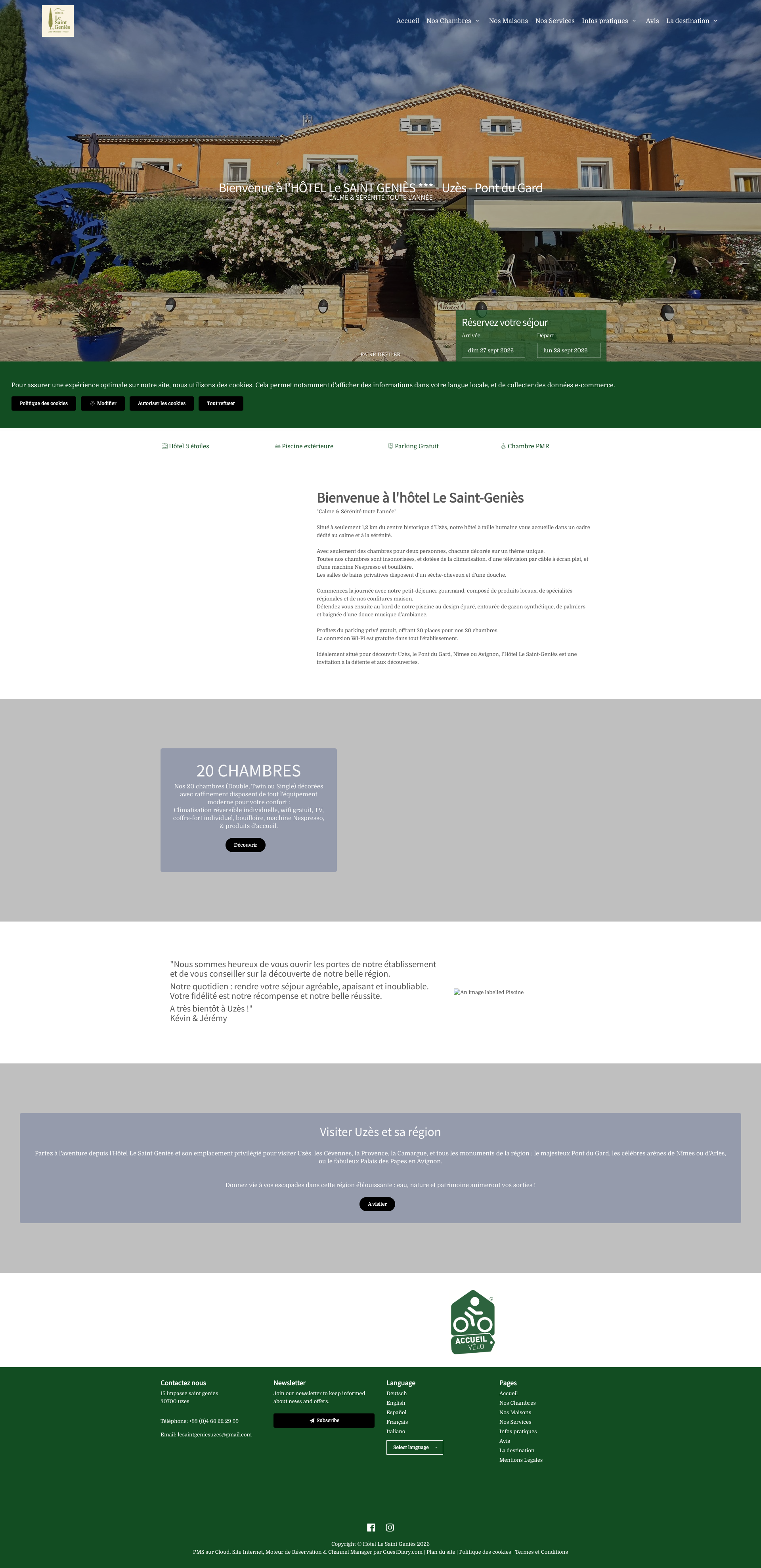 Aperçu du site