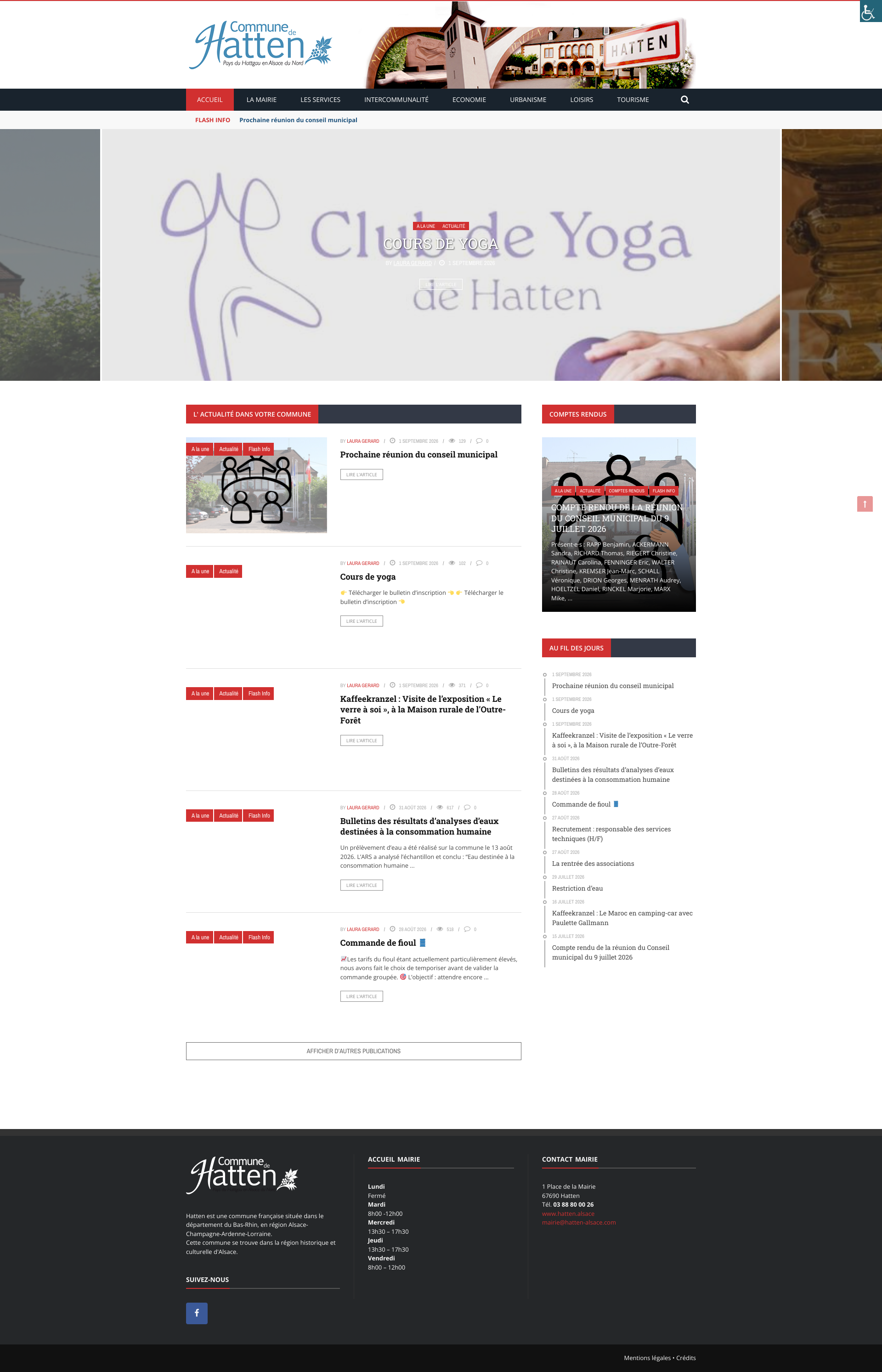 Aperçu du site