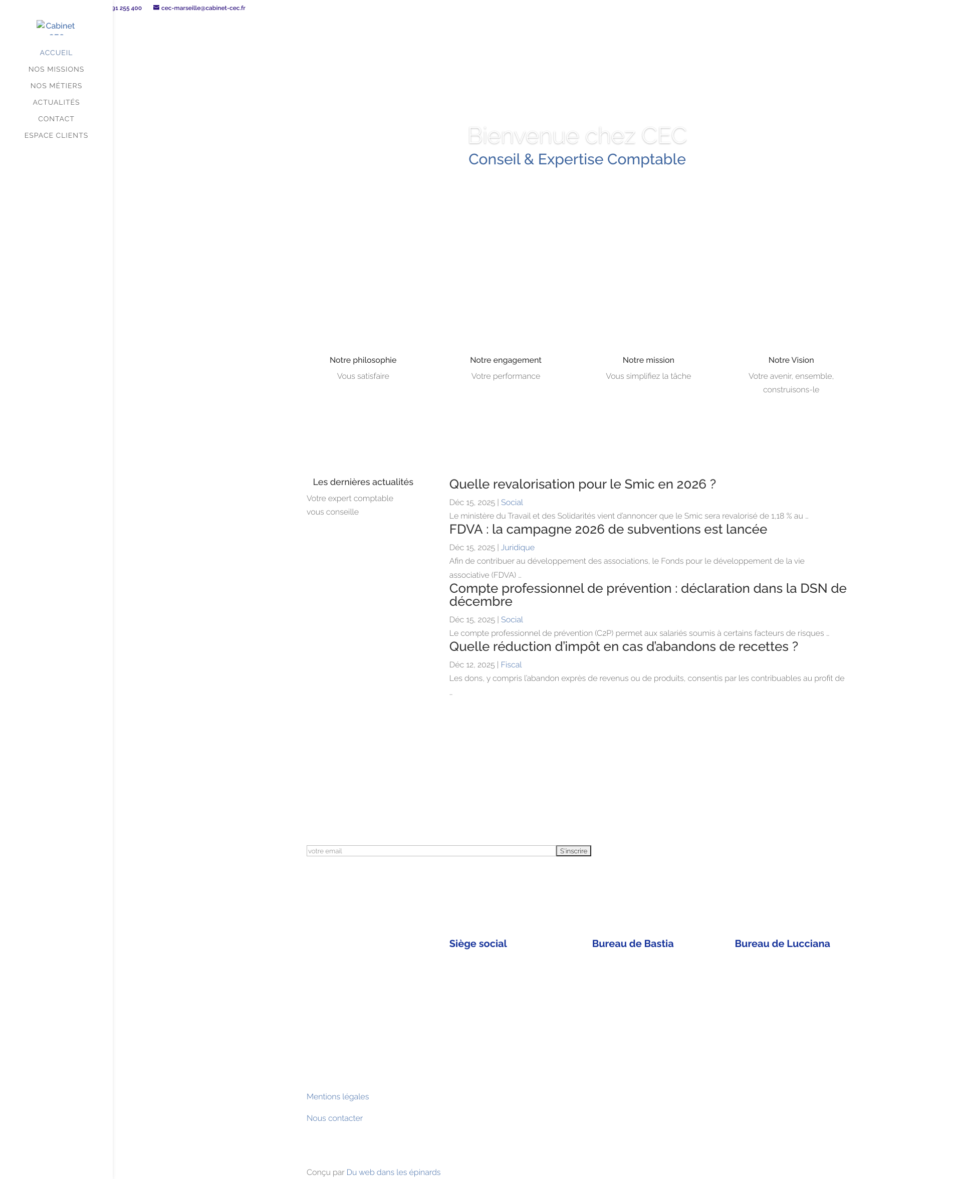 Aperçu du site