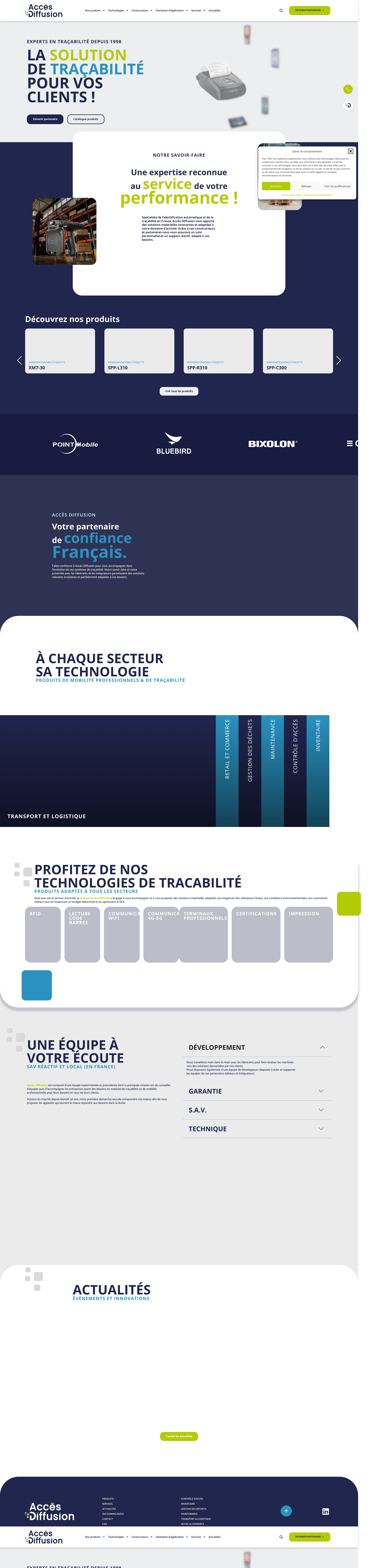 Aperçu du site