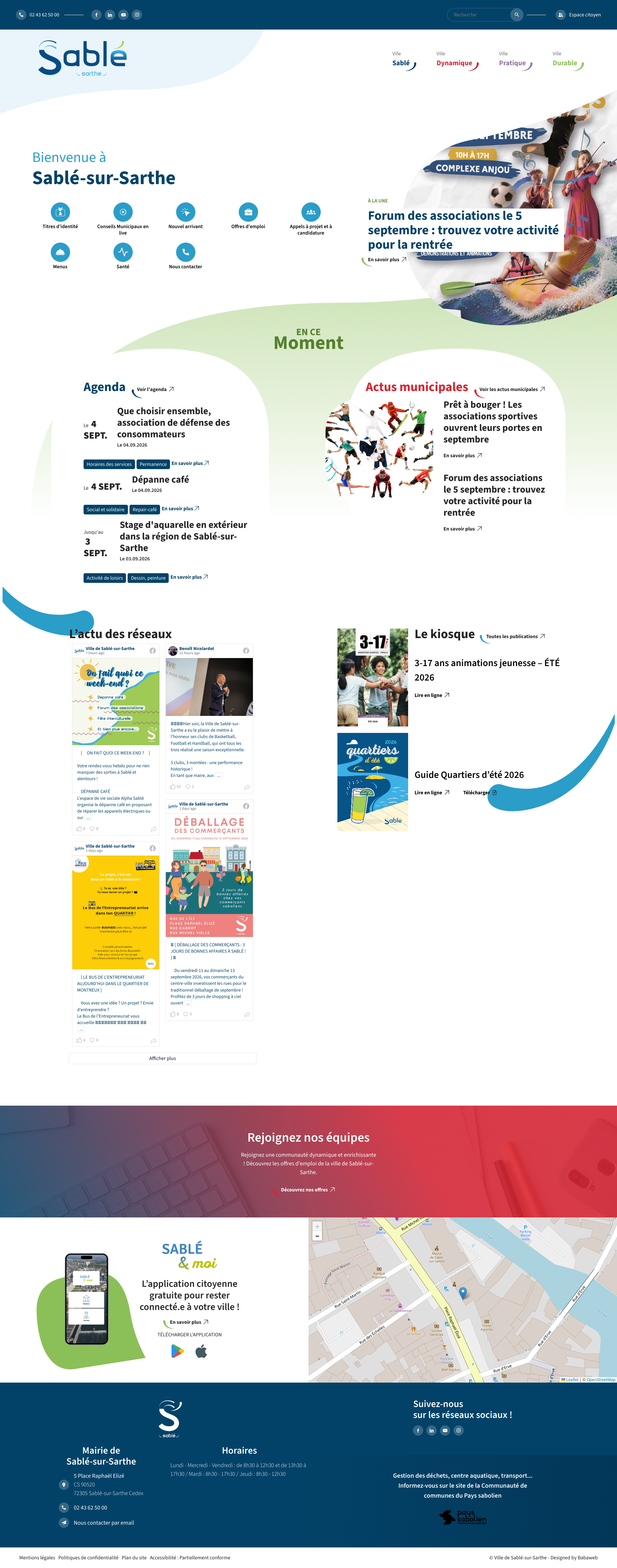 Aperçu du site