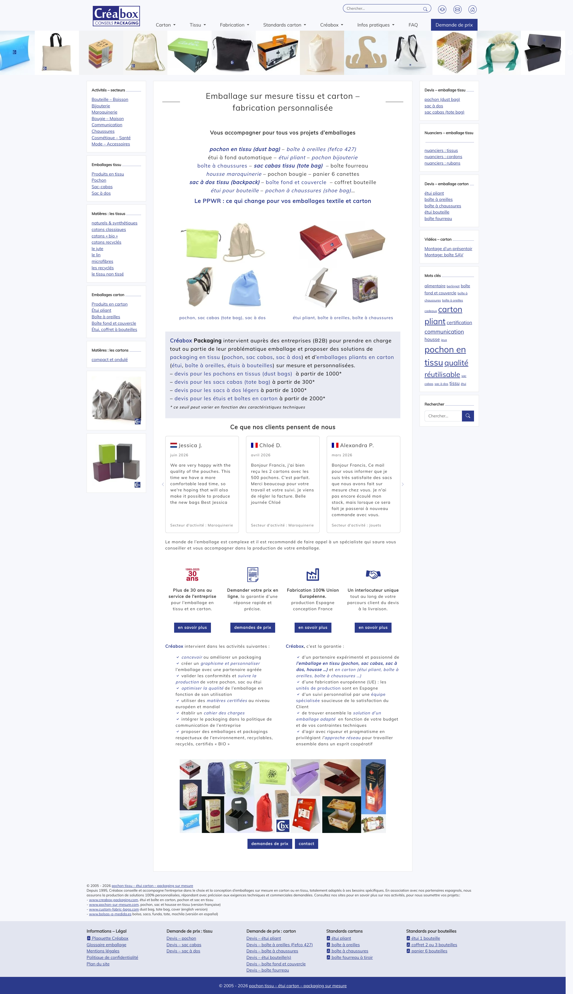 Aperçu du site