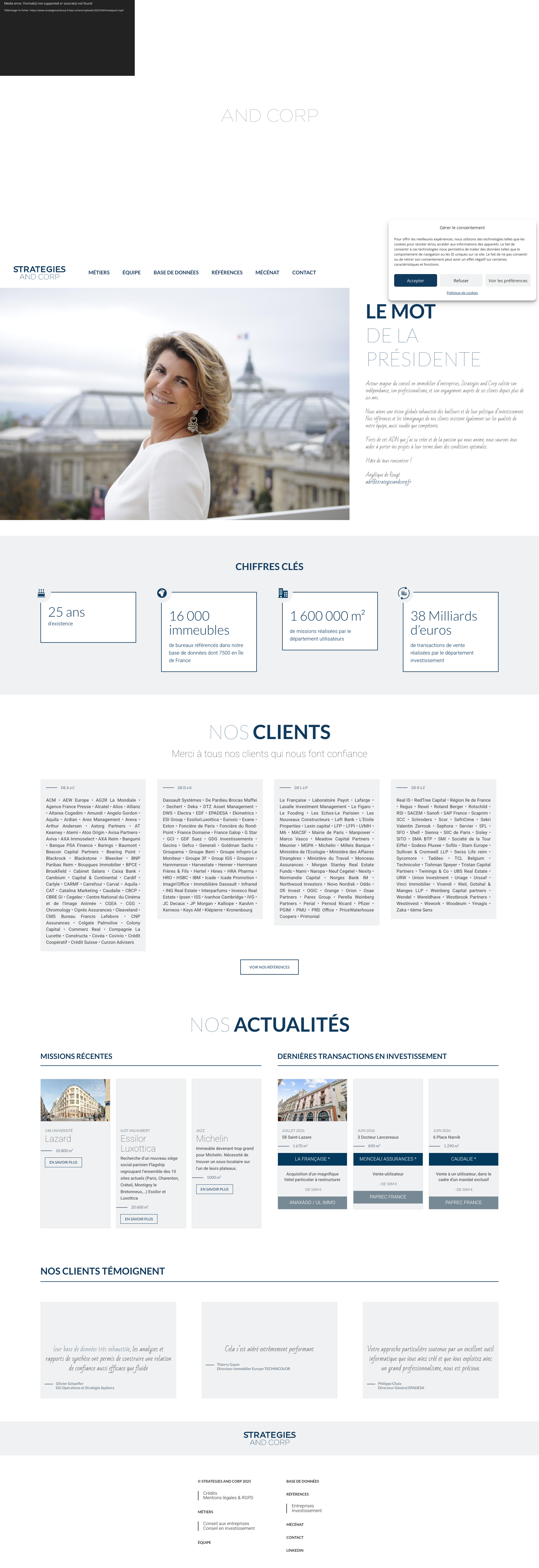 Aperçu du site