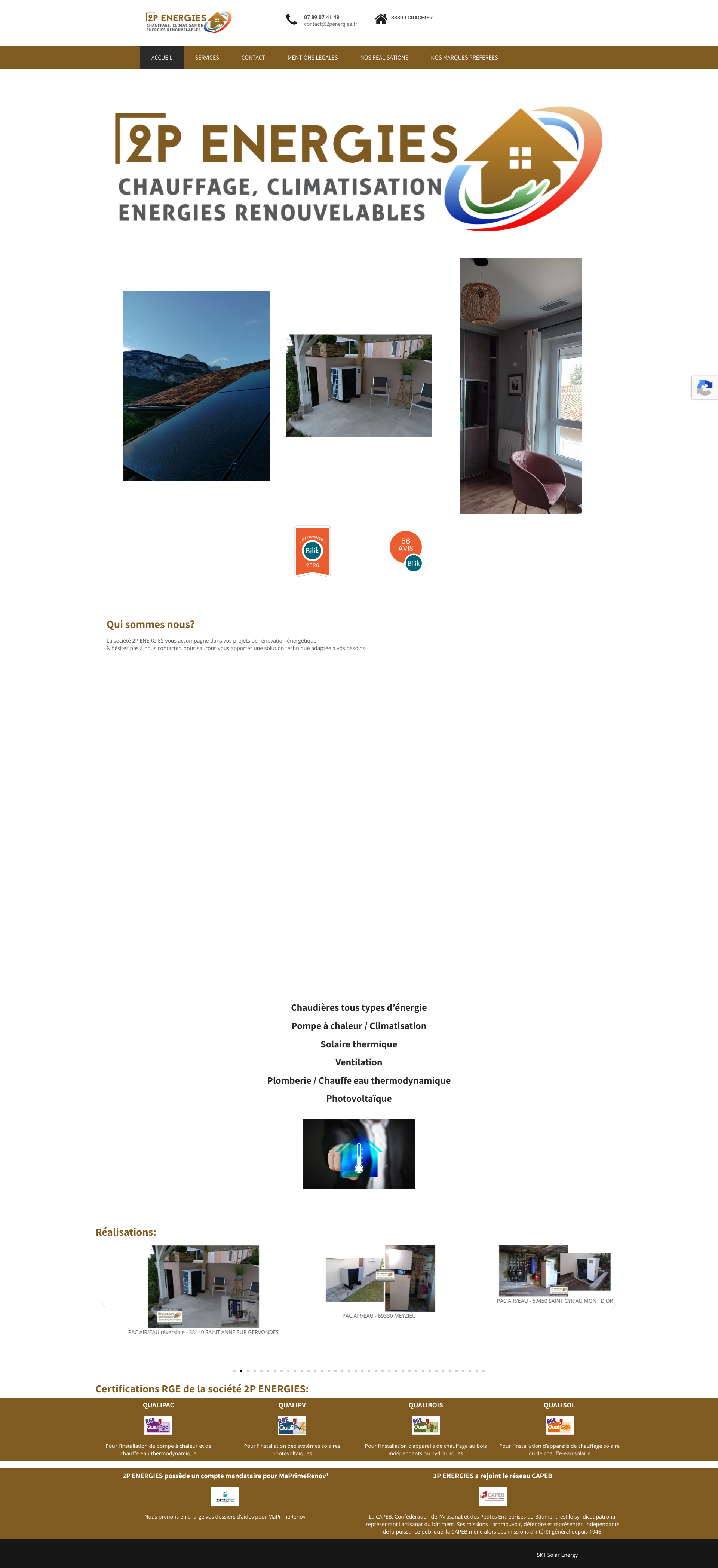 Aperçu du site
