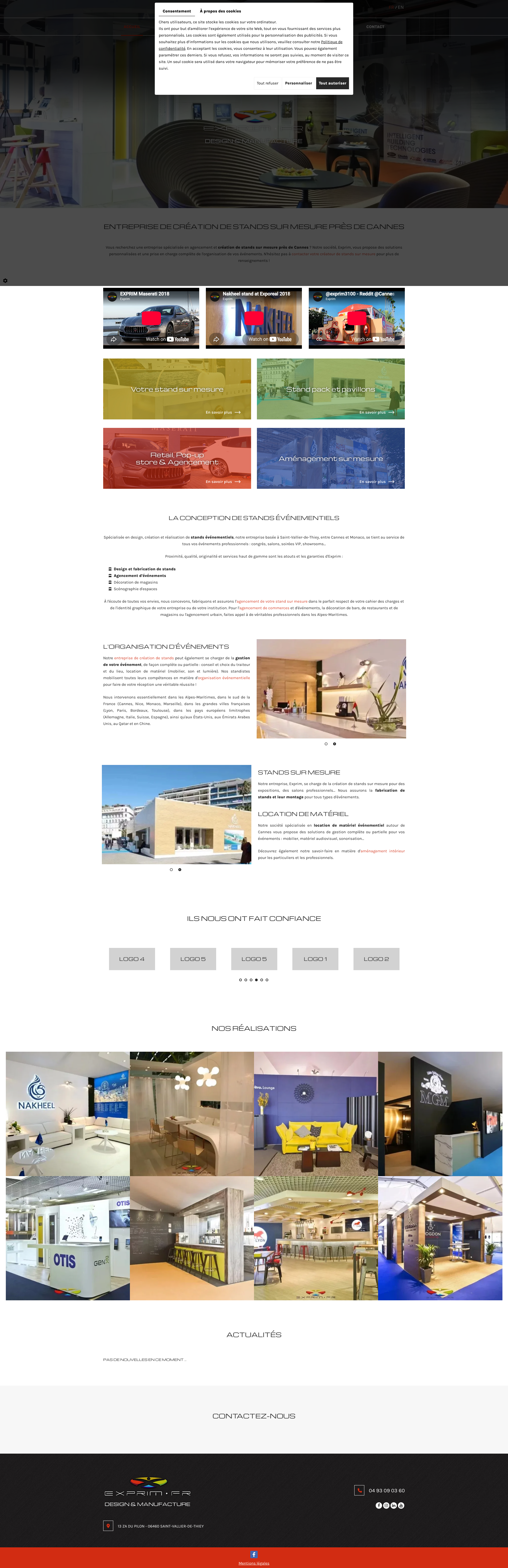 Aperçu du site