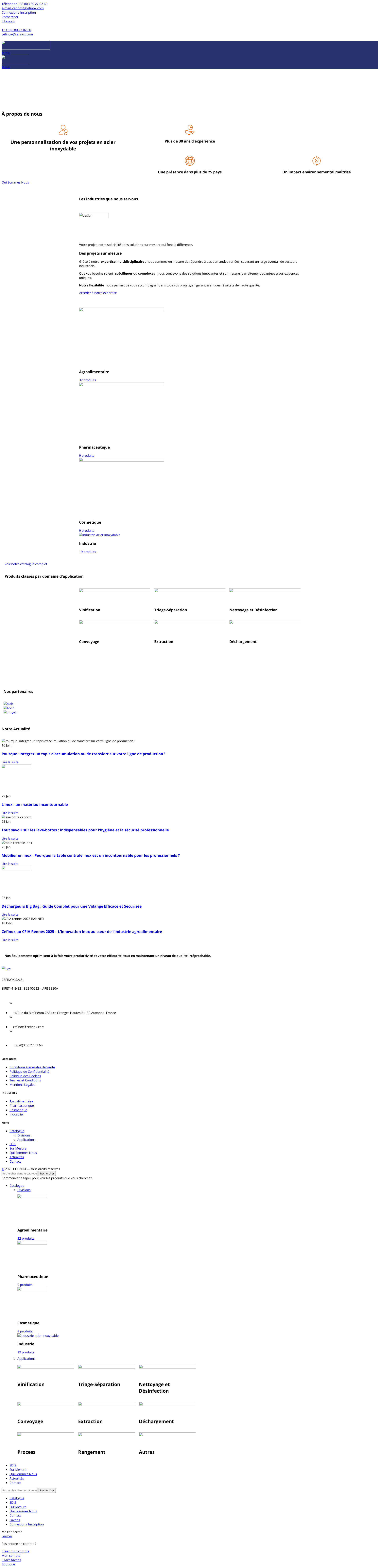 Aperçu du site