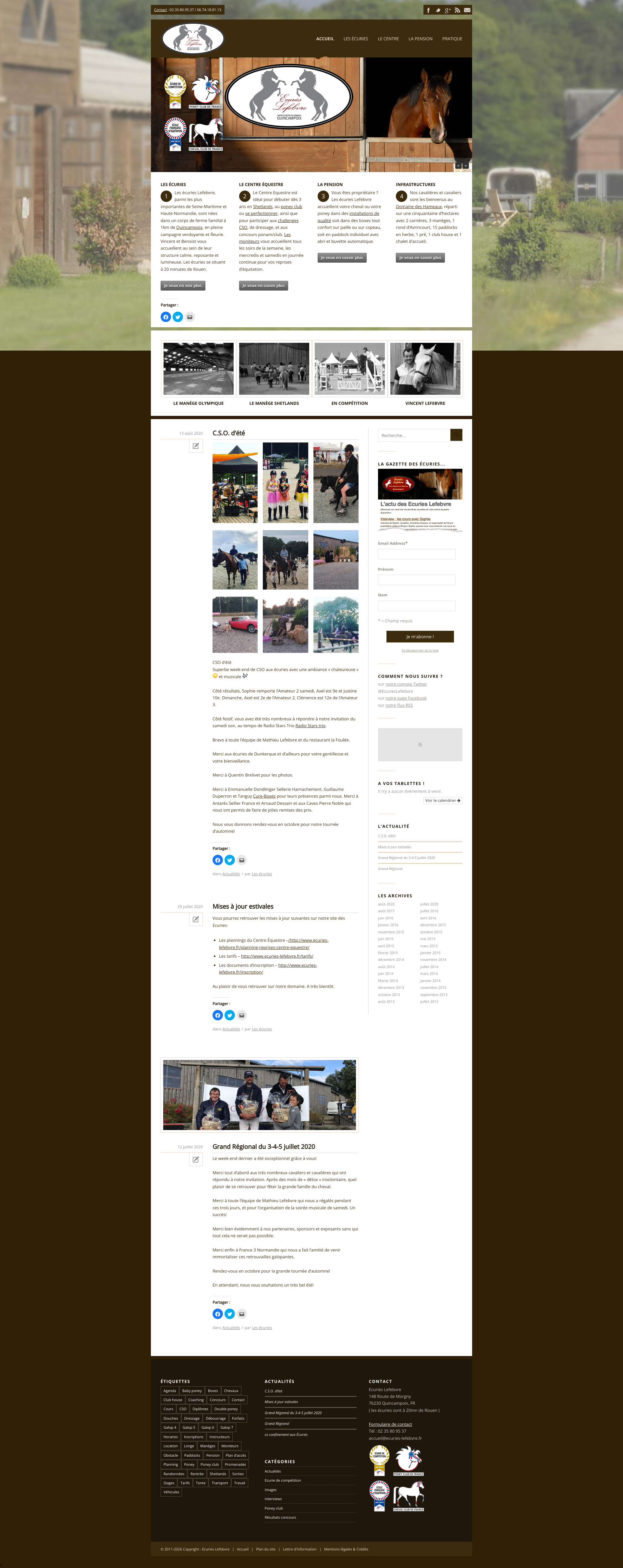 Aperçu du site
