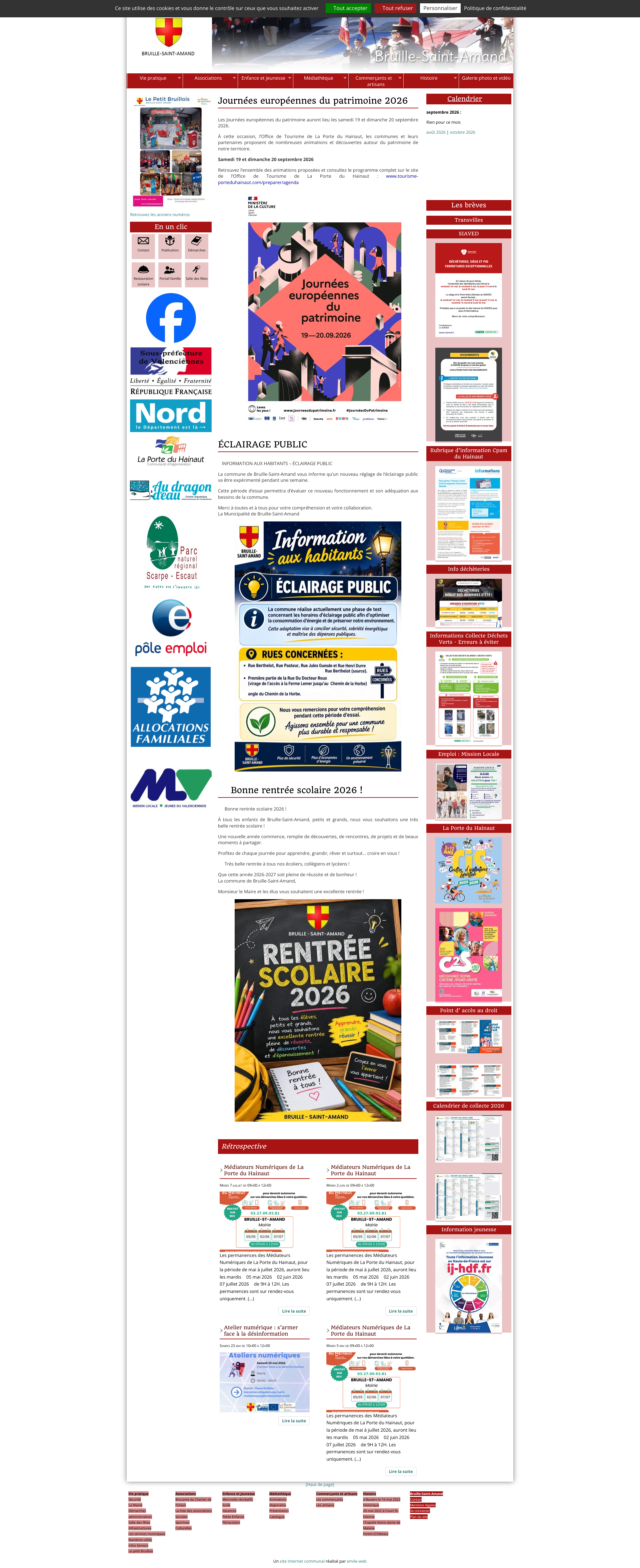 Aperçu du site