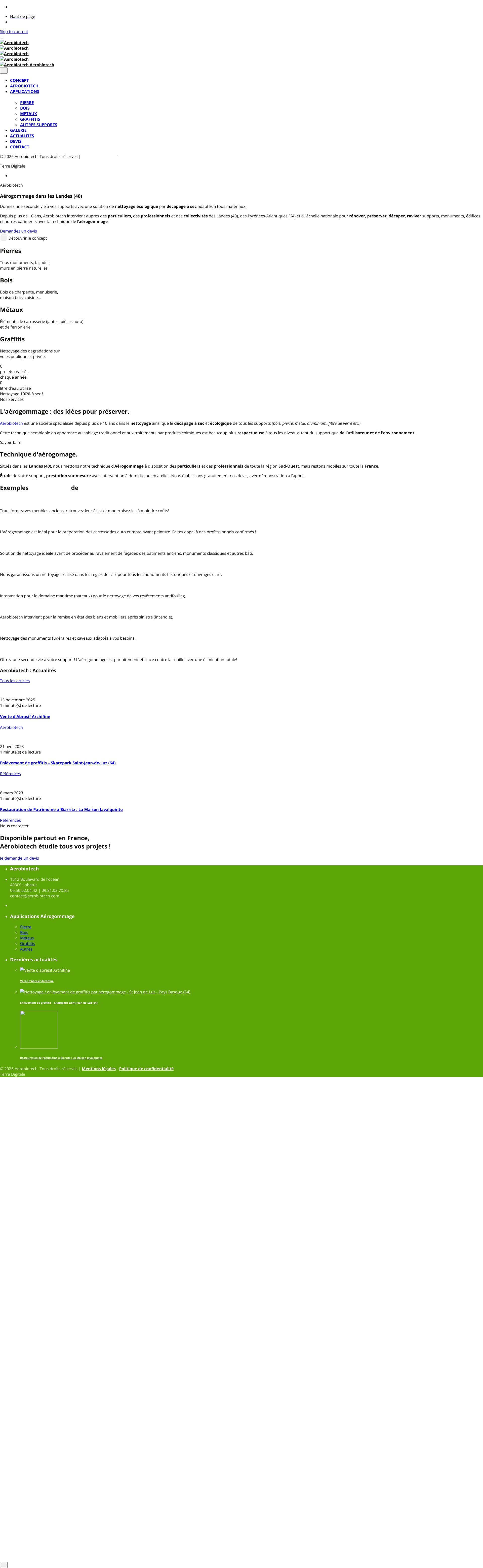 Aperçu du site