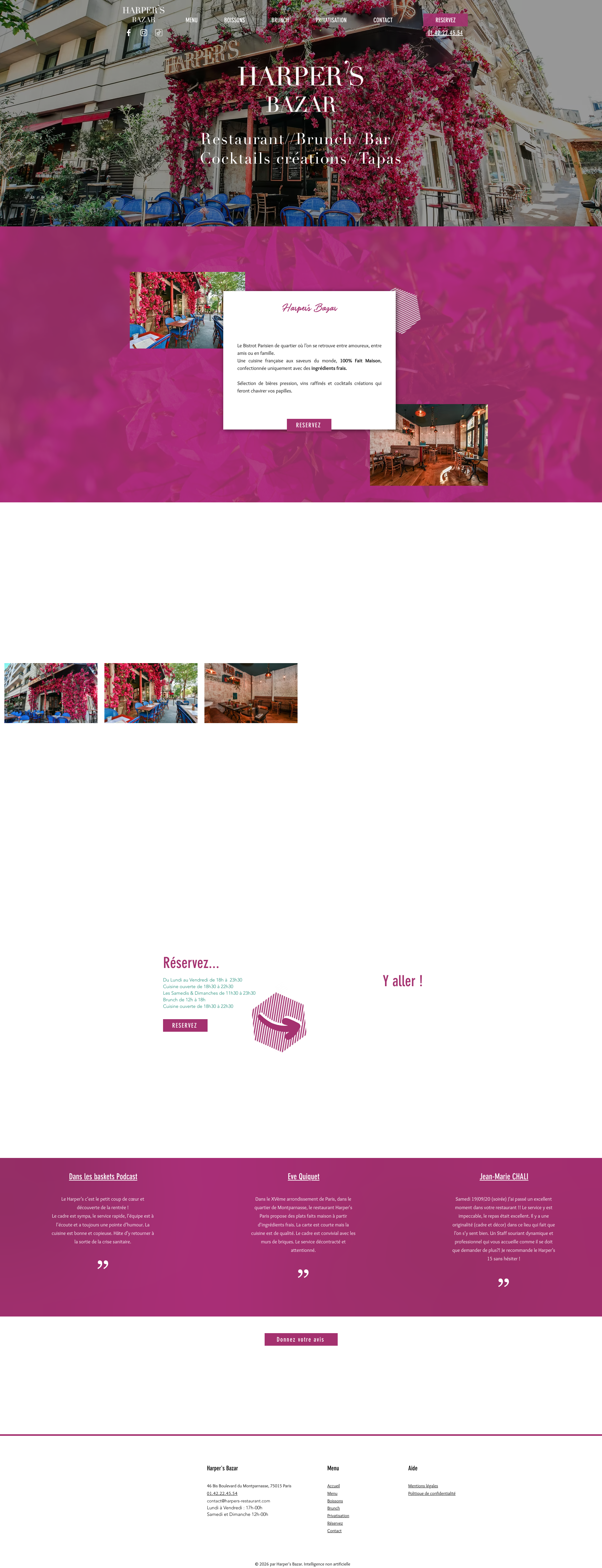 Aperçu du site