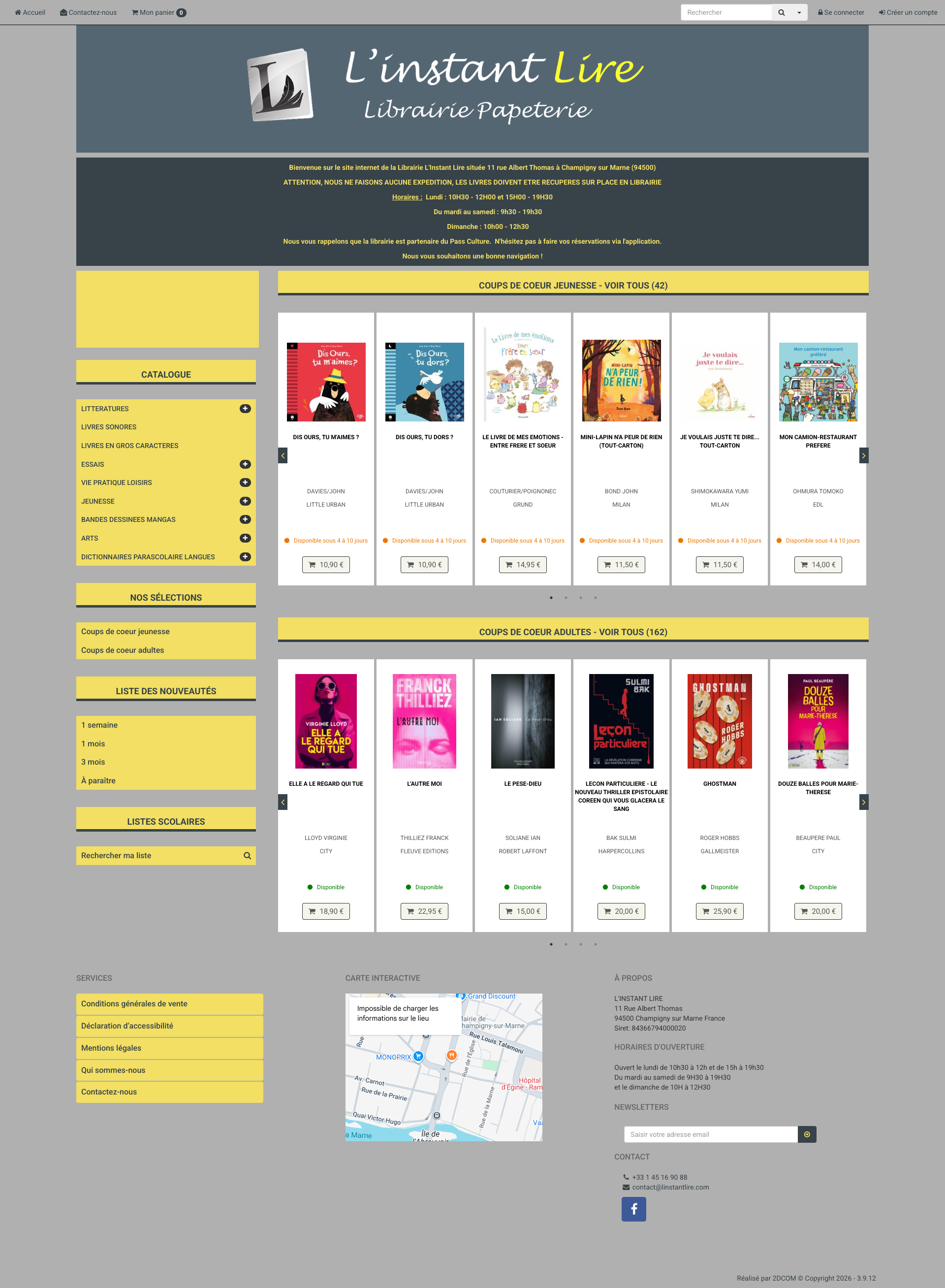 Aperçu du site