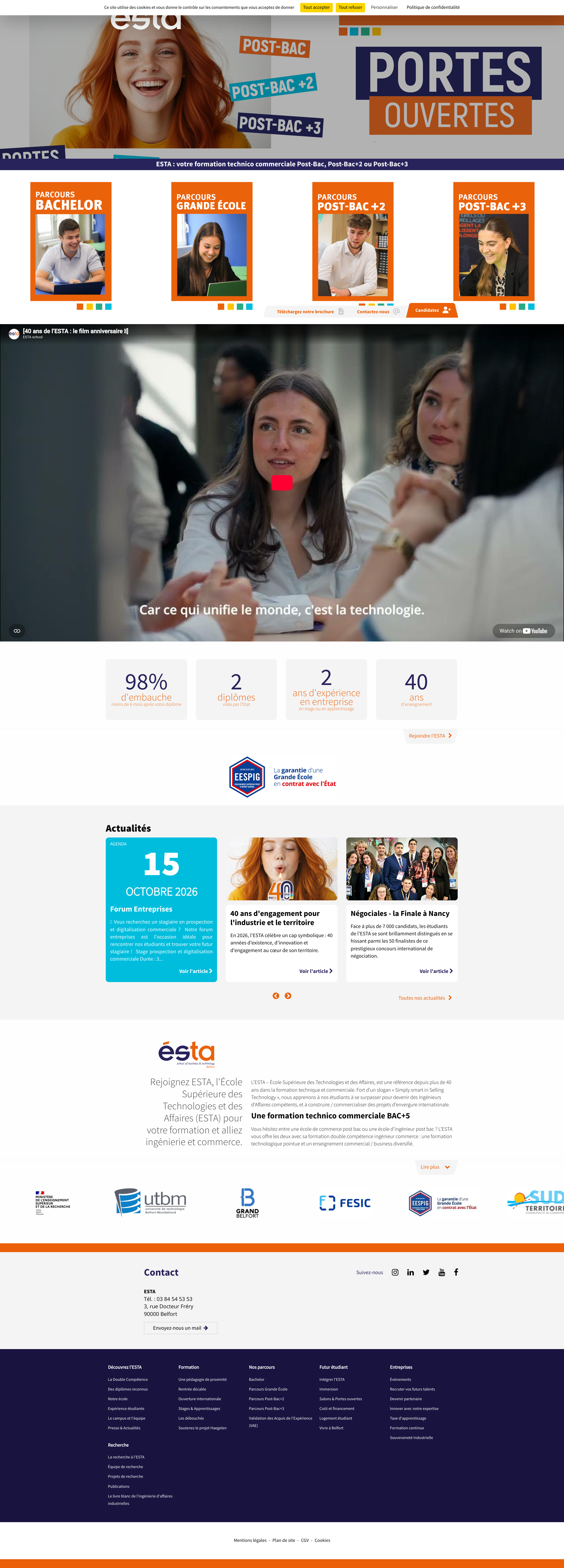 Aperçu du site
