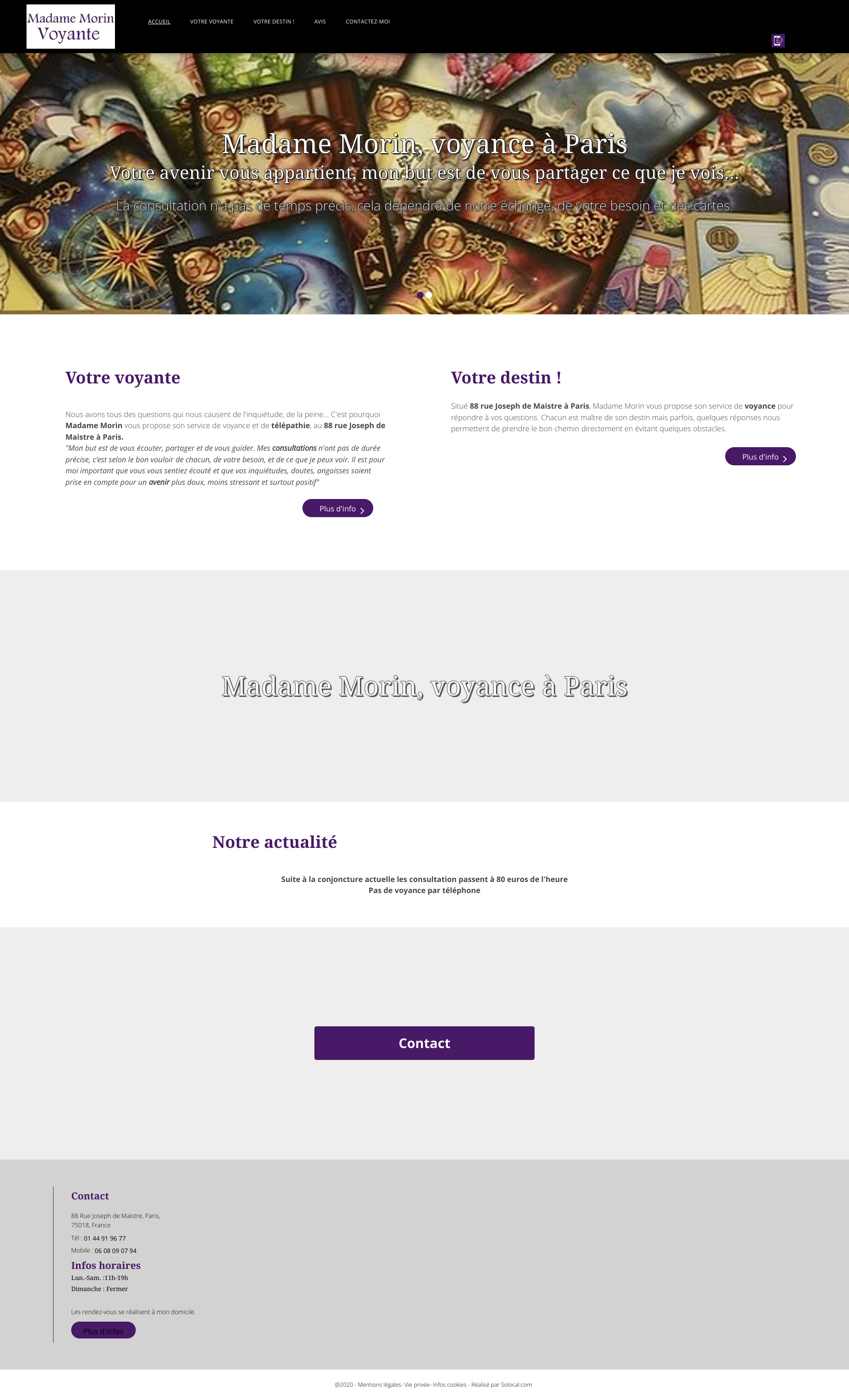 Aperçu du site