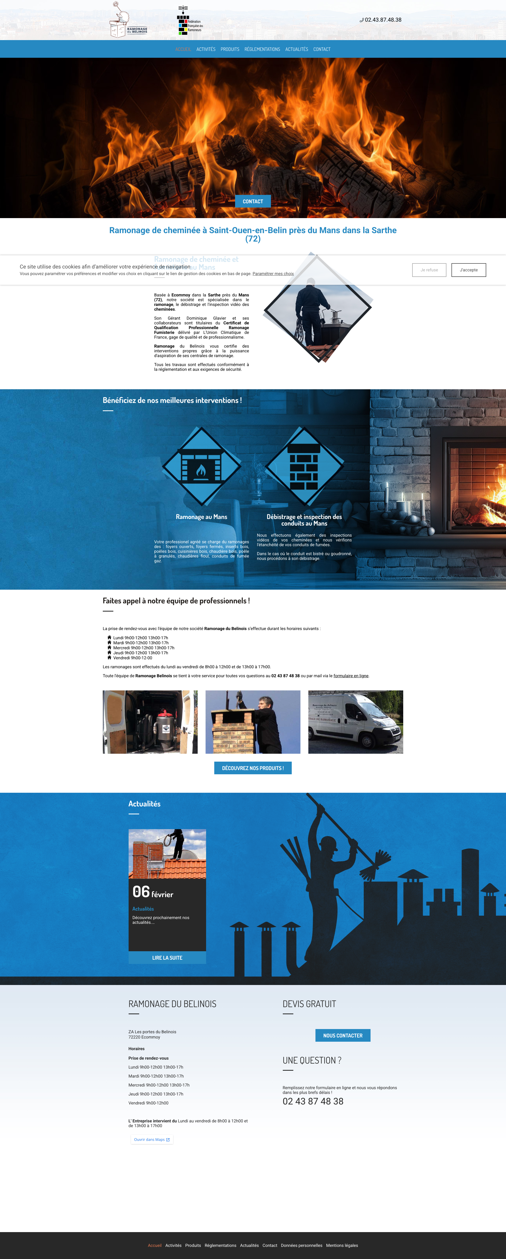 Aperçu du site