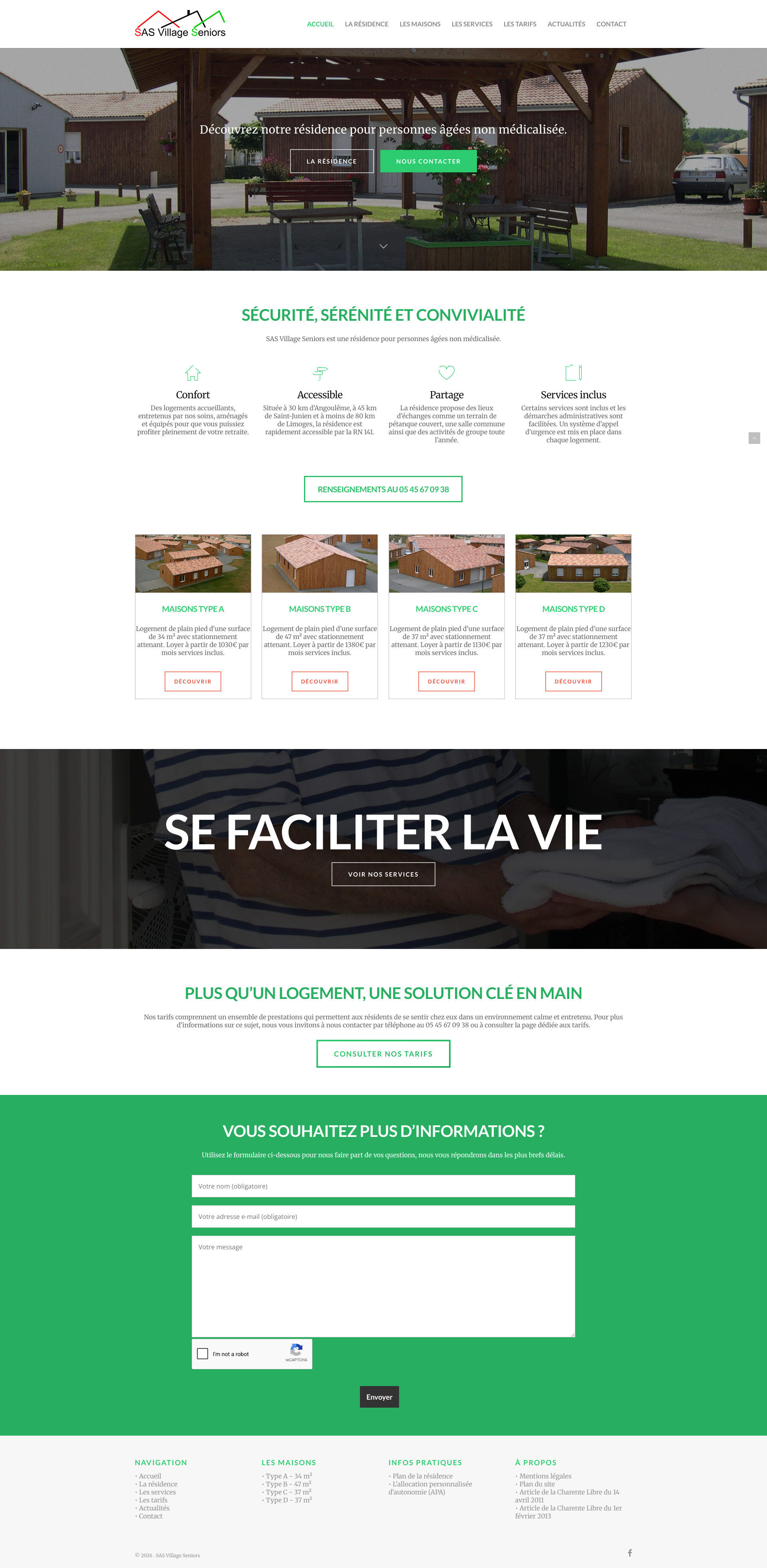 Aperçu du site