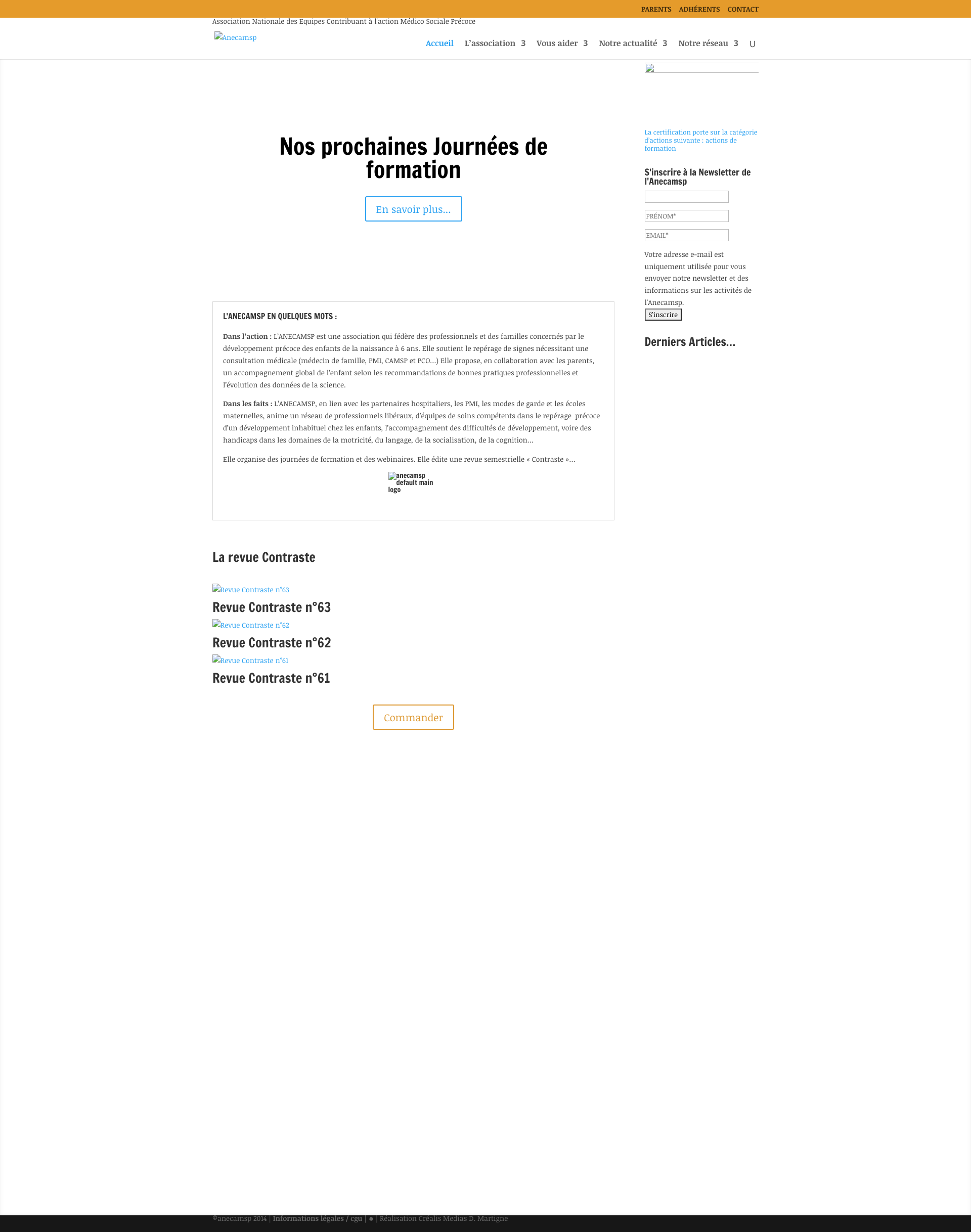 Aperçu du site