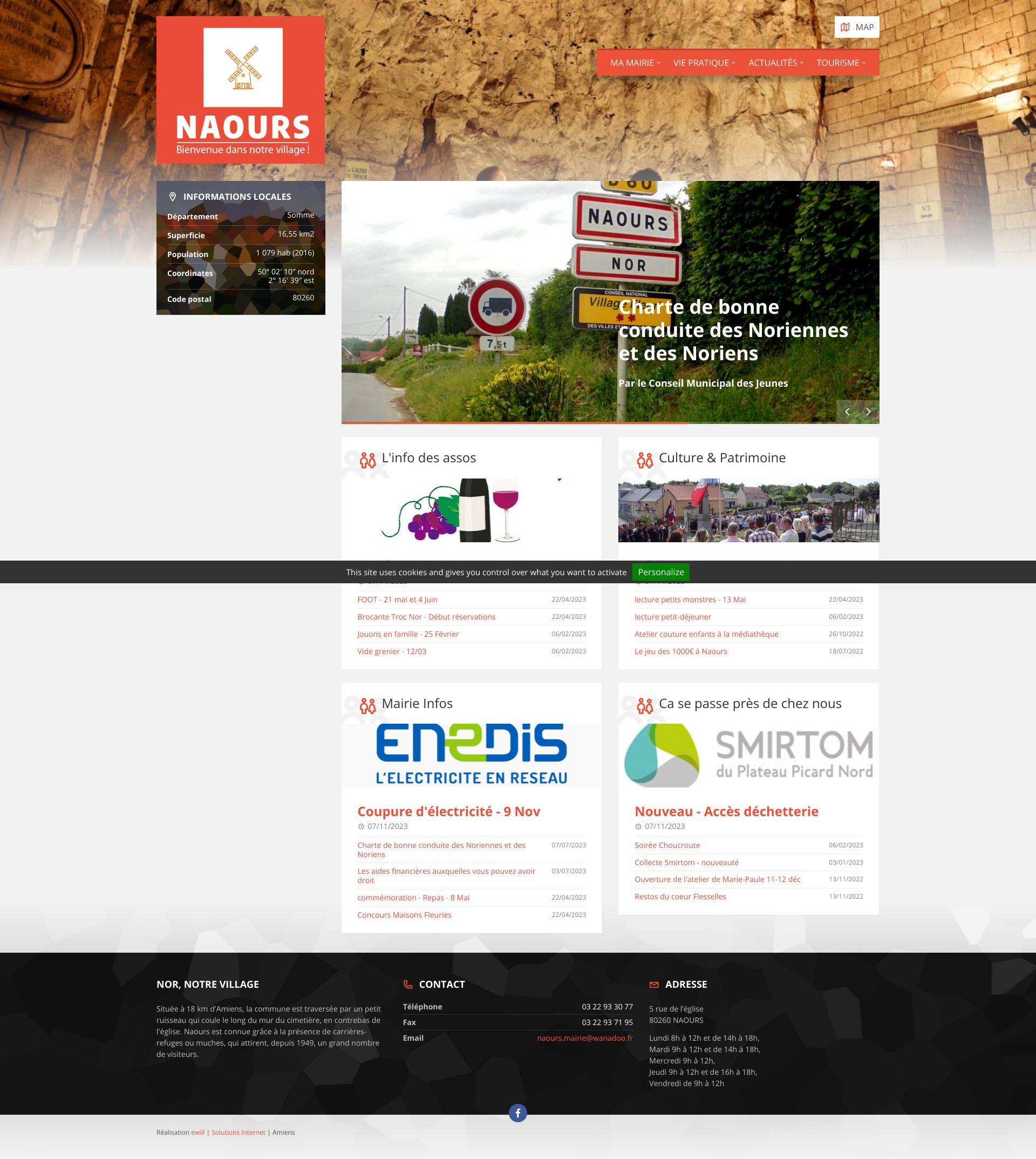 Aperçu du site
