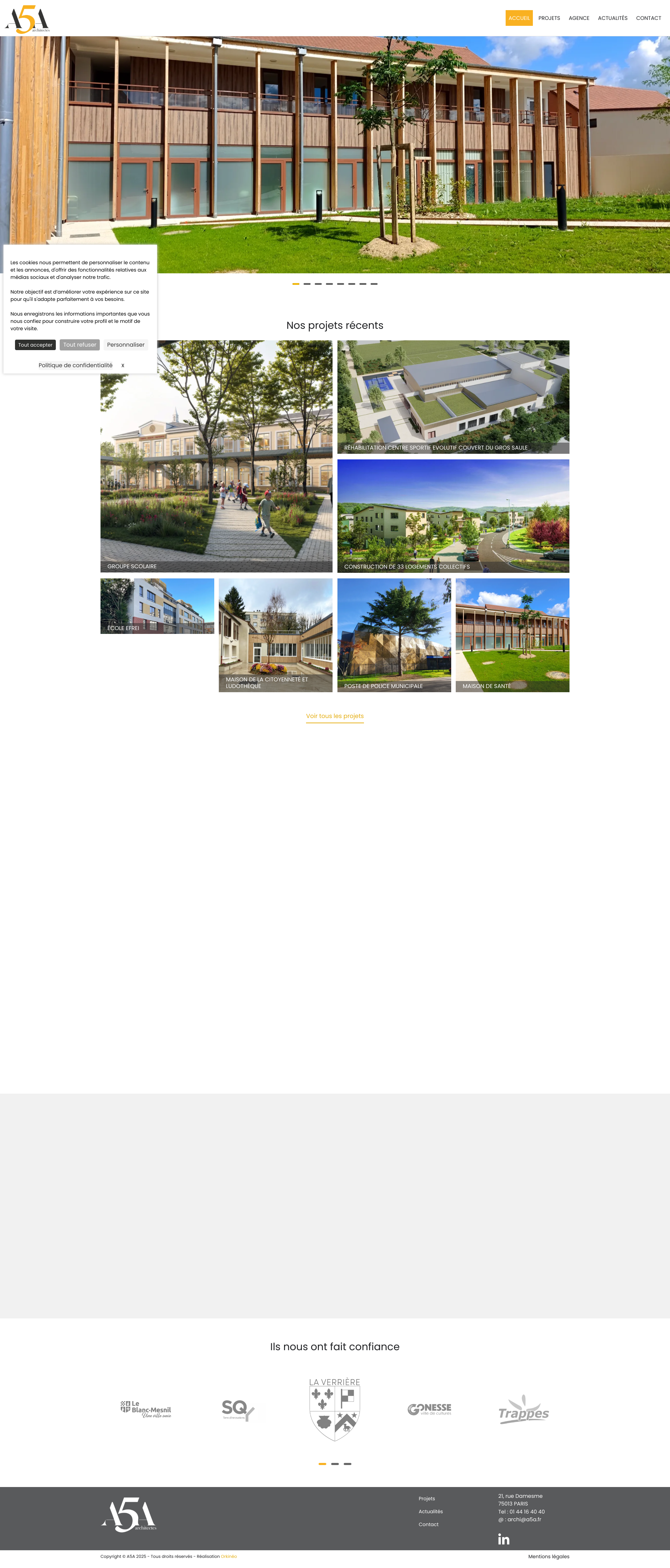 Aperçu du site