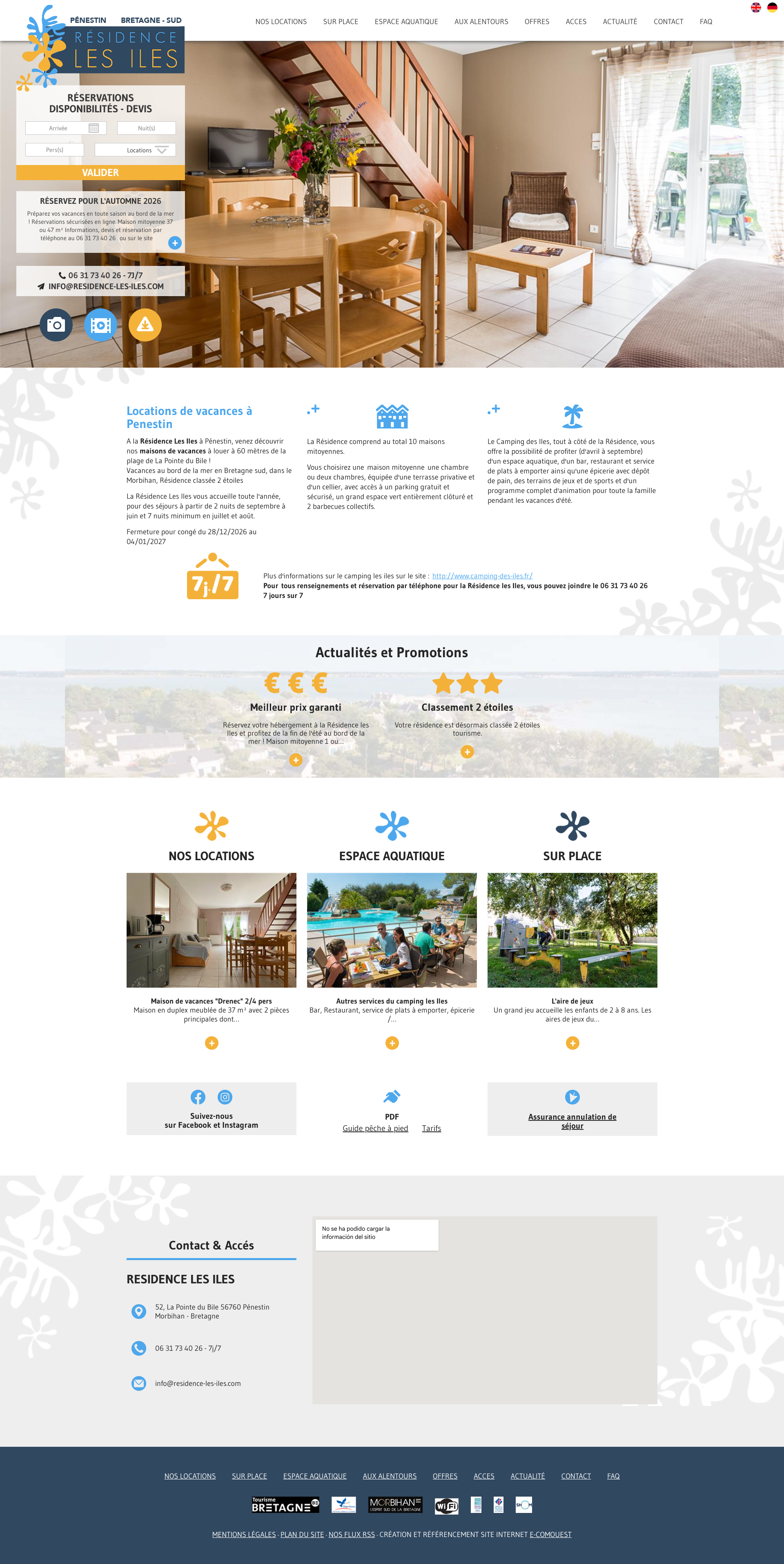 Aperçu du site