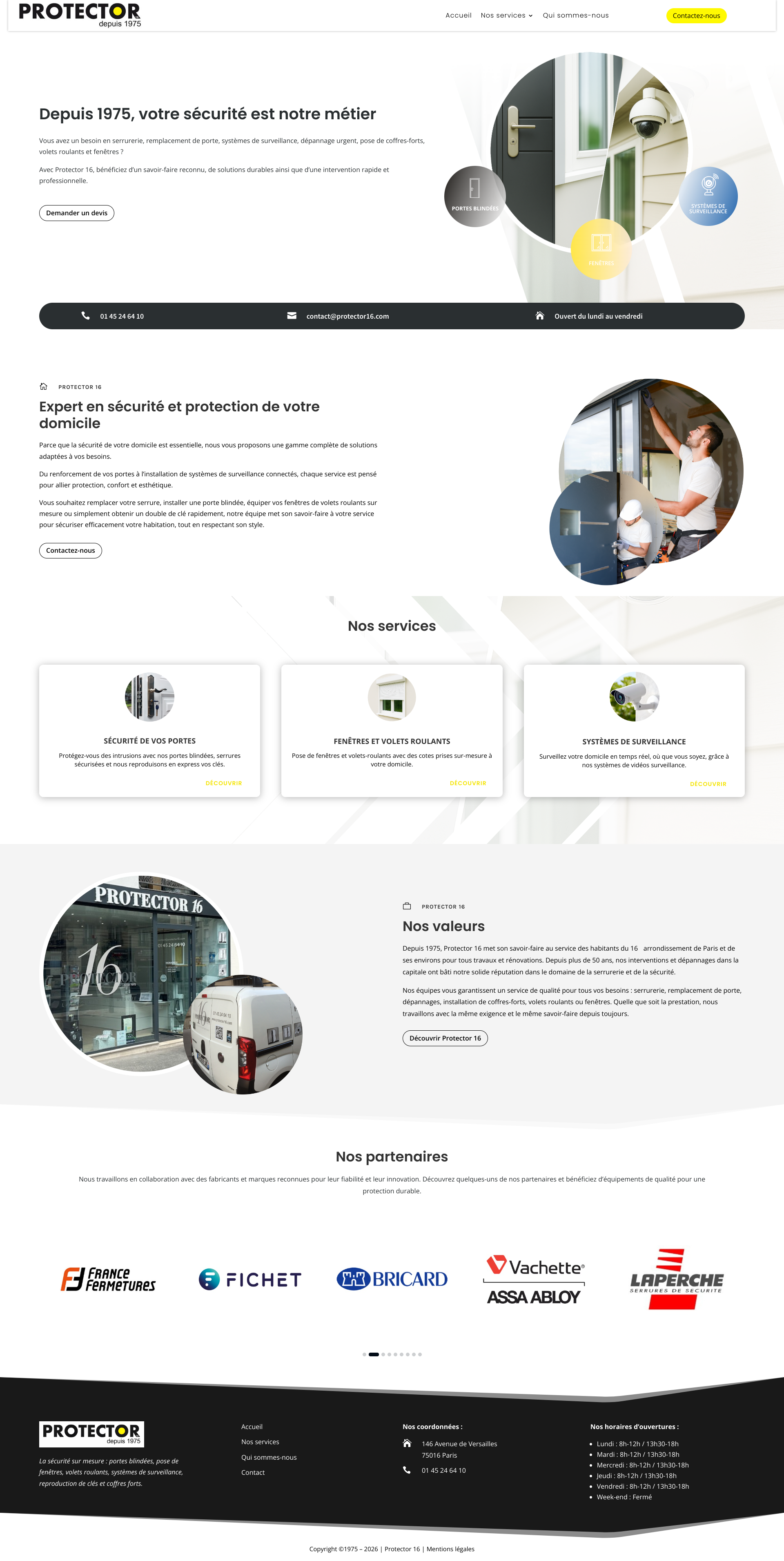 Aperçu du site