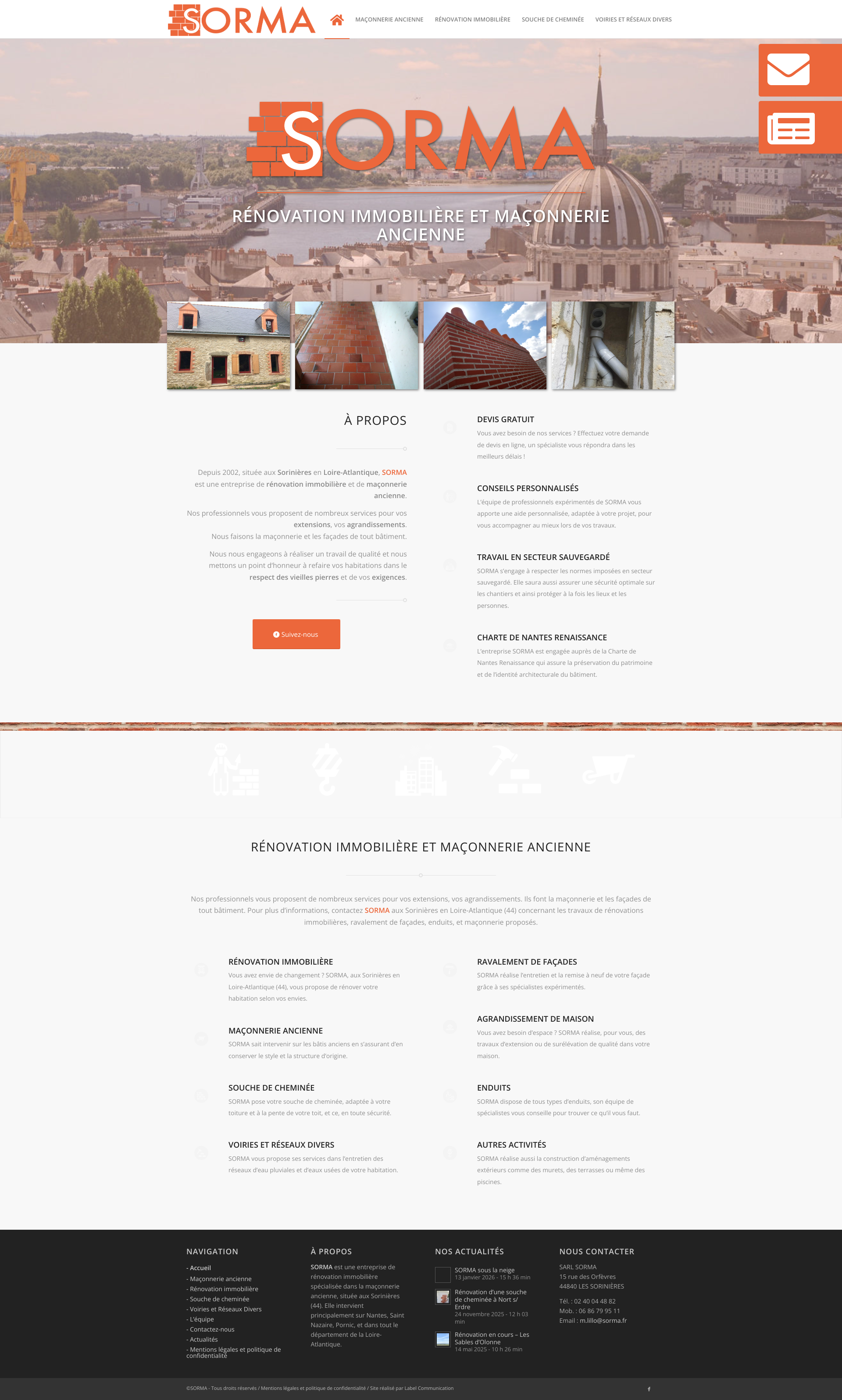 Aperçu du site