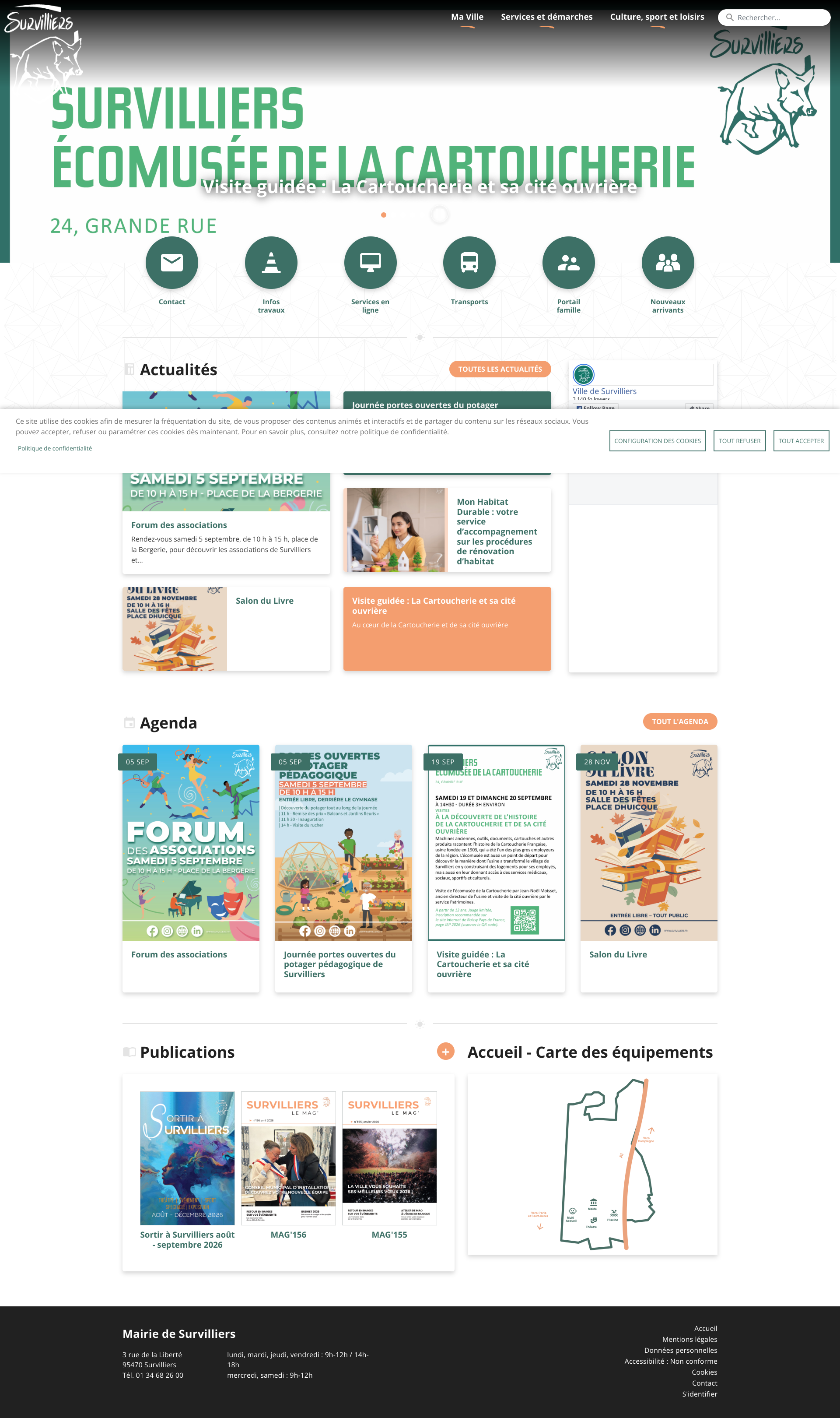 Aperçu du site