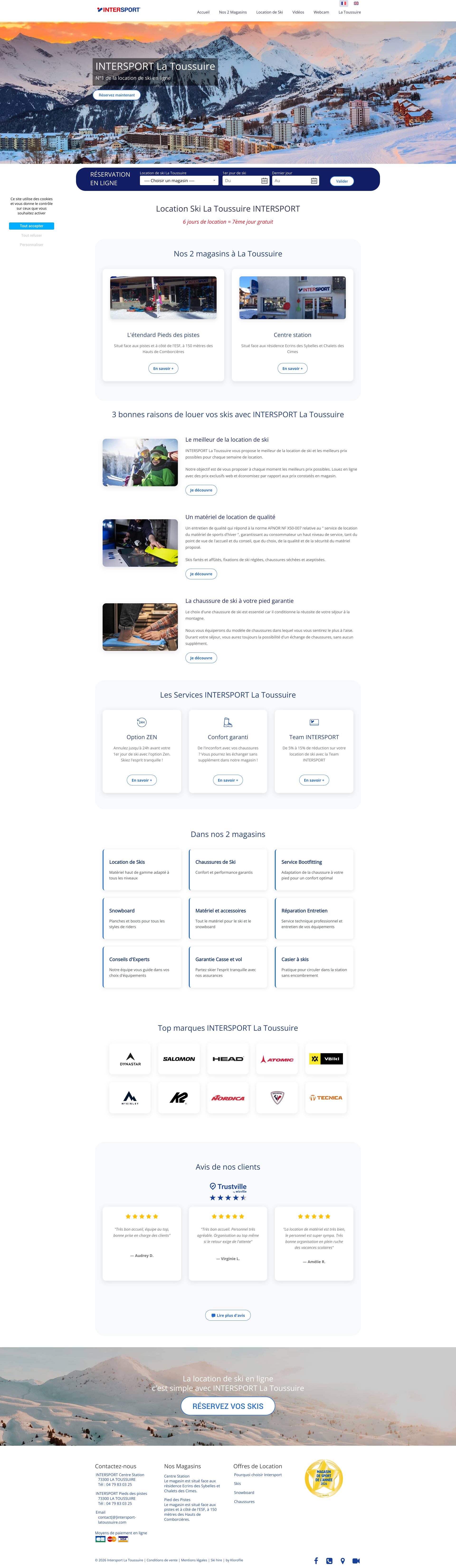 Aperçu du site