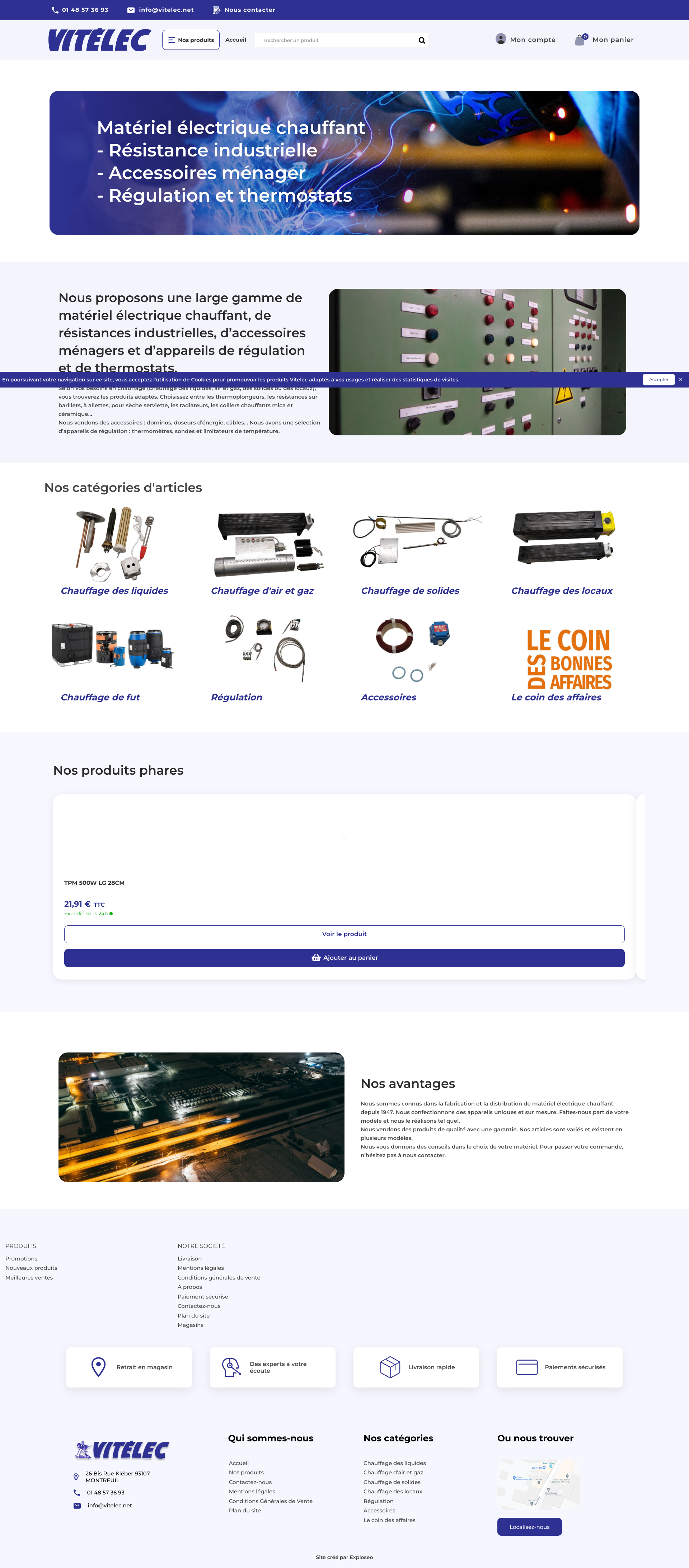 Aperçu du site