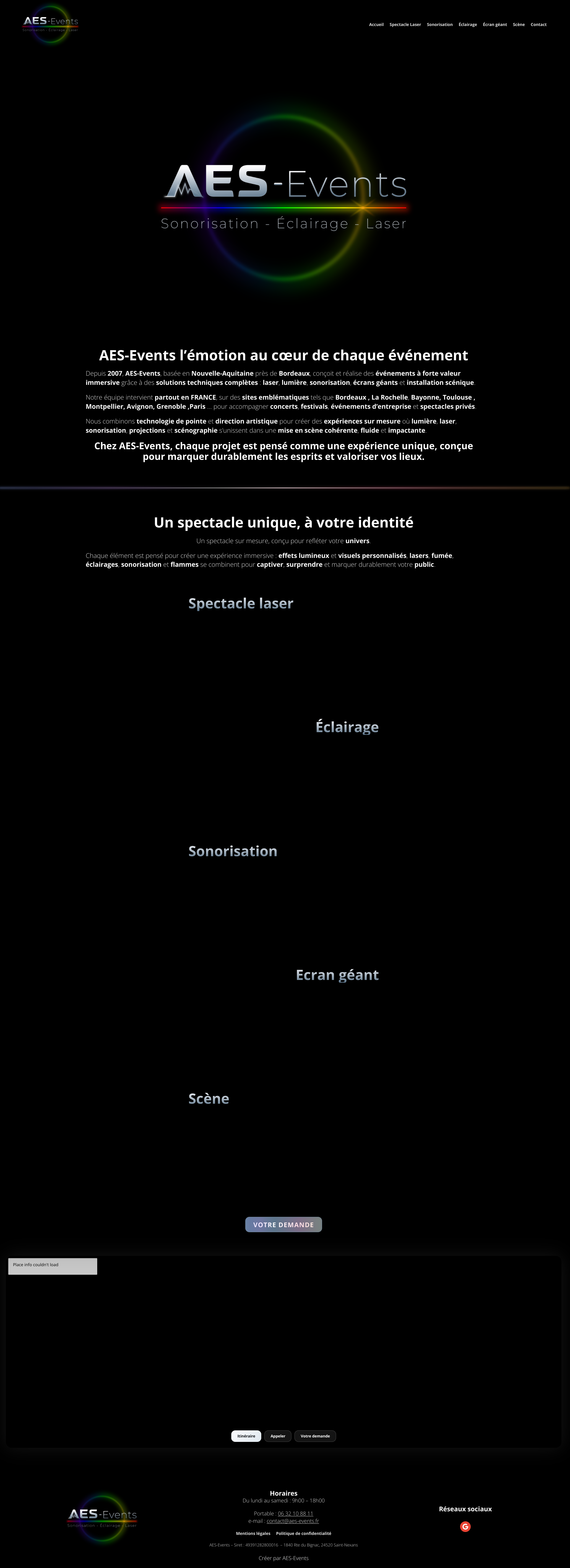 Aperçu du site