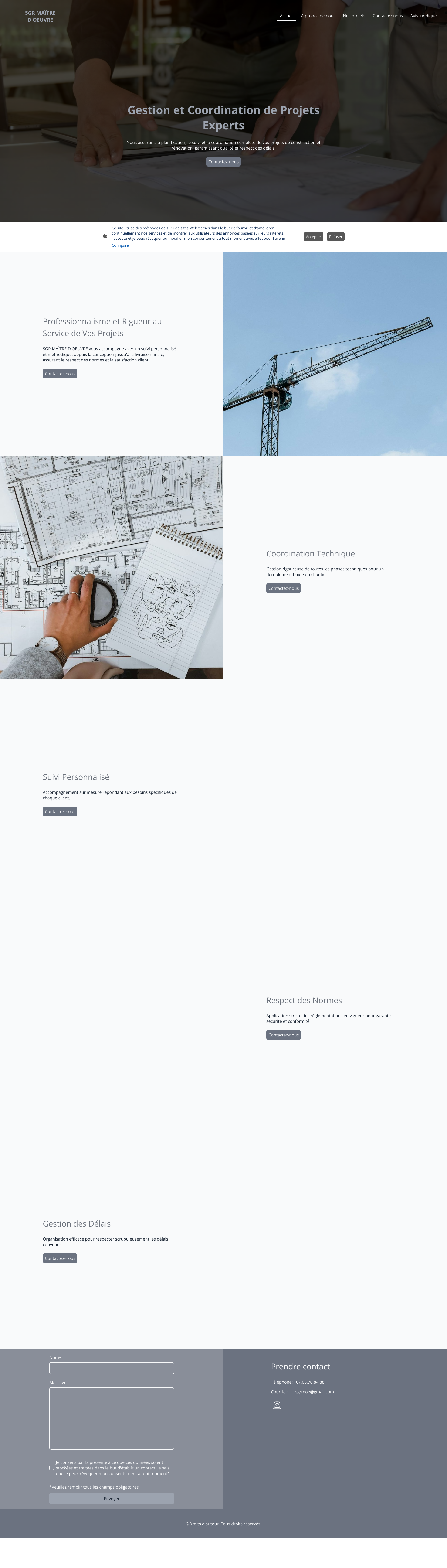Aperçu du site