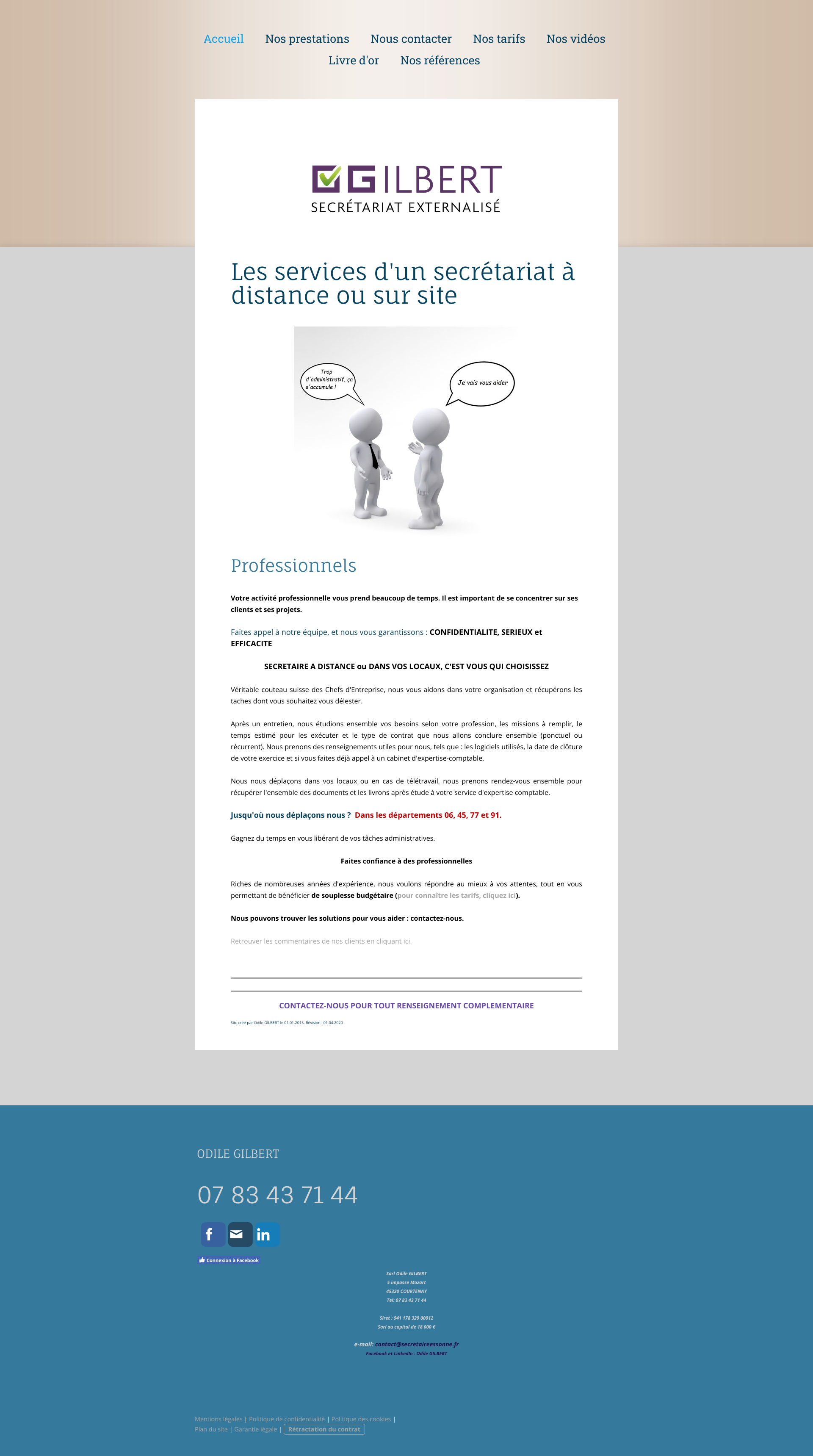 Aperçu du site