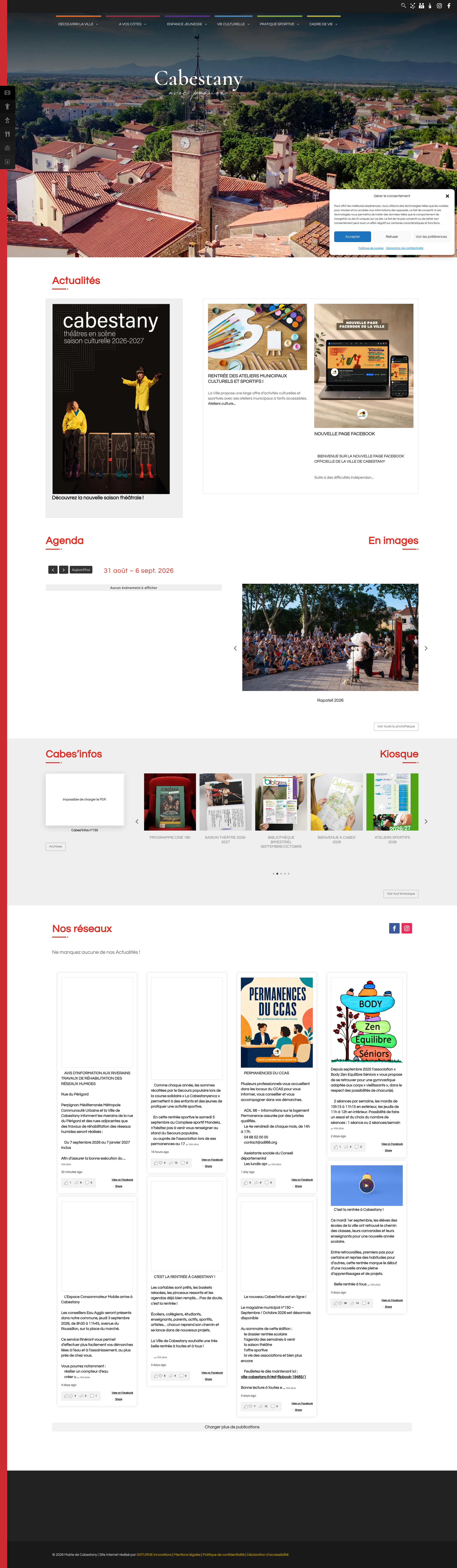Aperçu du site