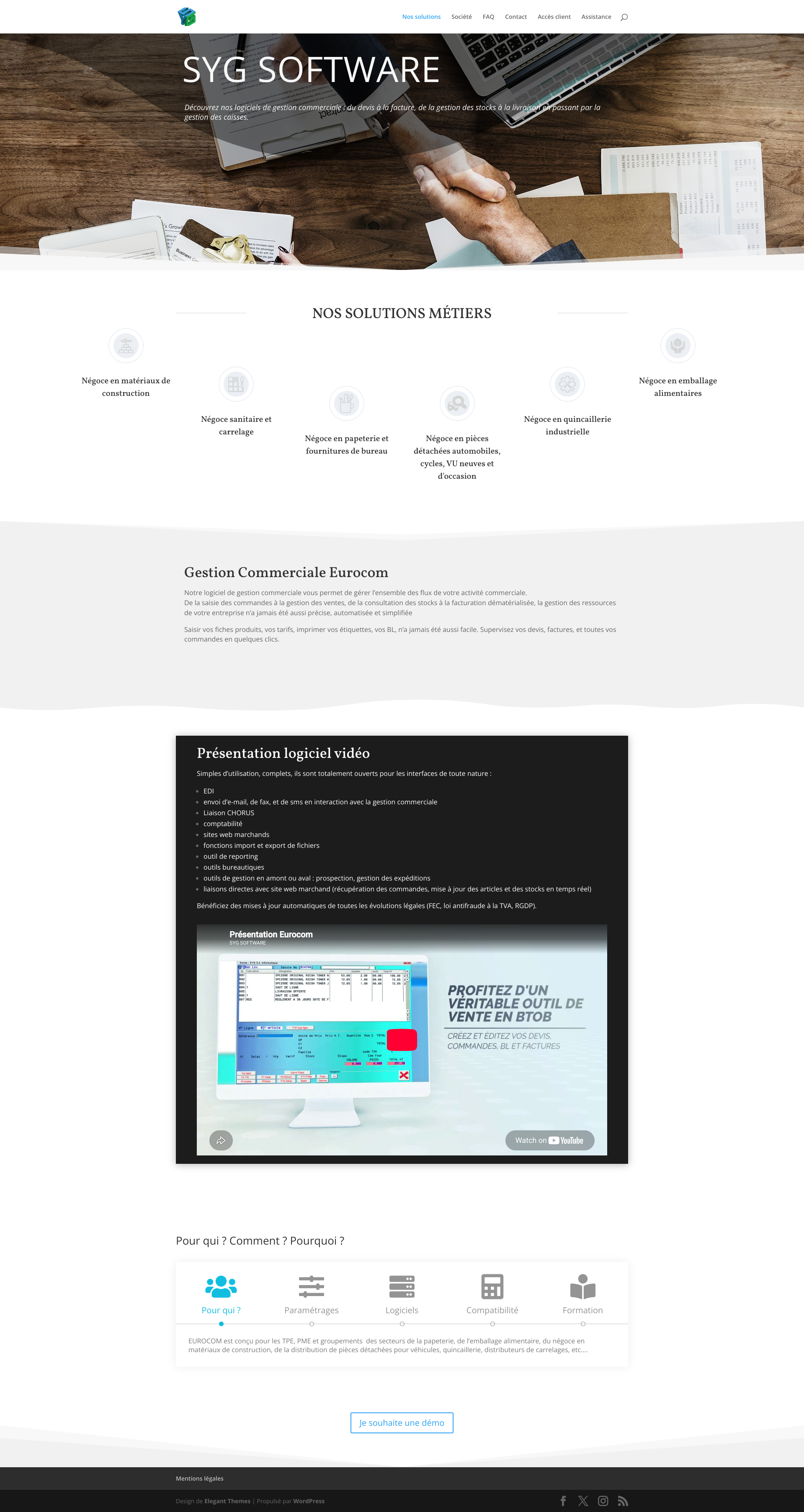 Aperçu du site