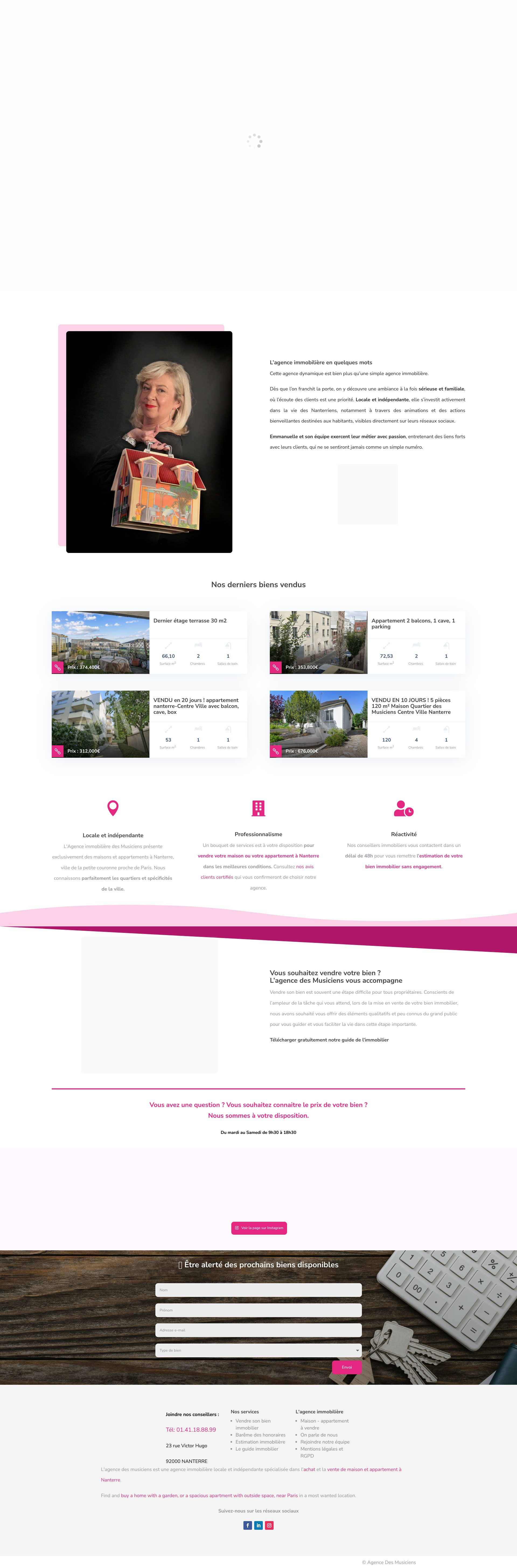 Aperçu du site