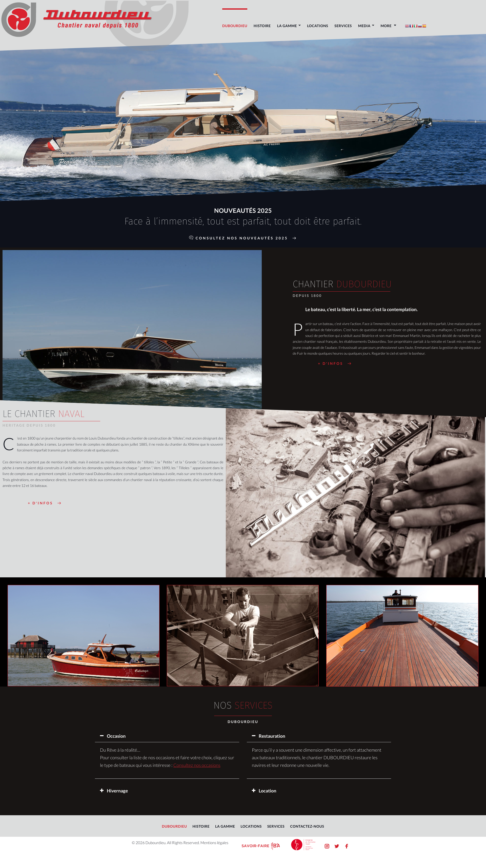 Aperçu du site