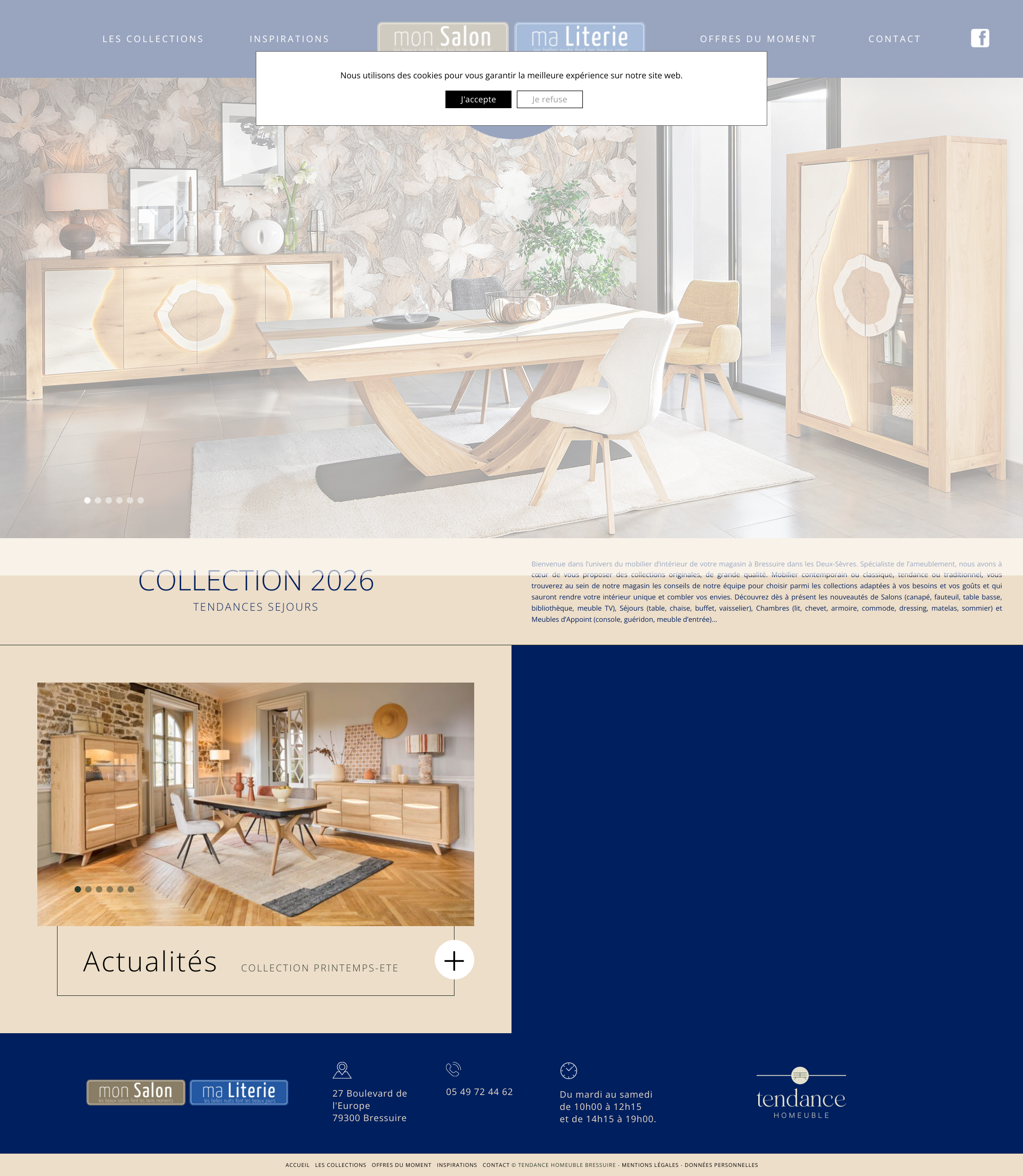 Aperçu du site
