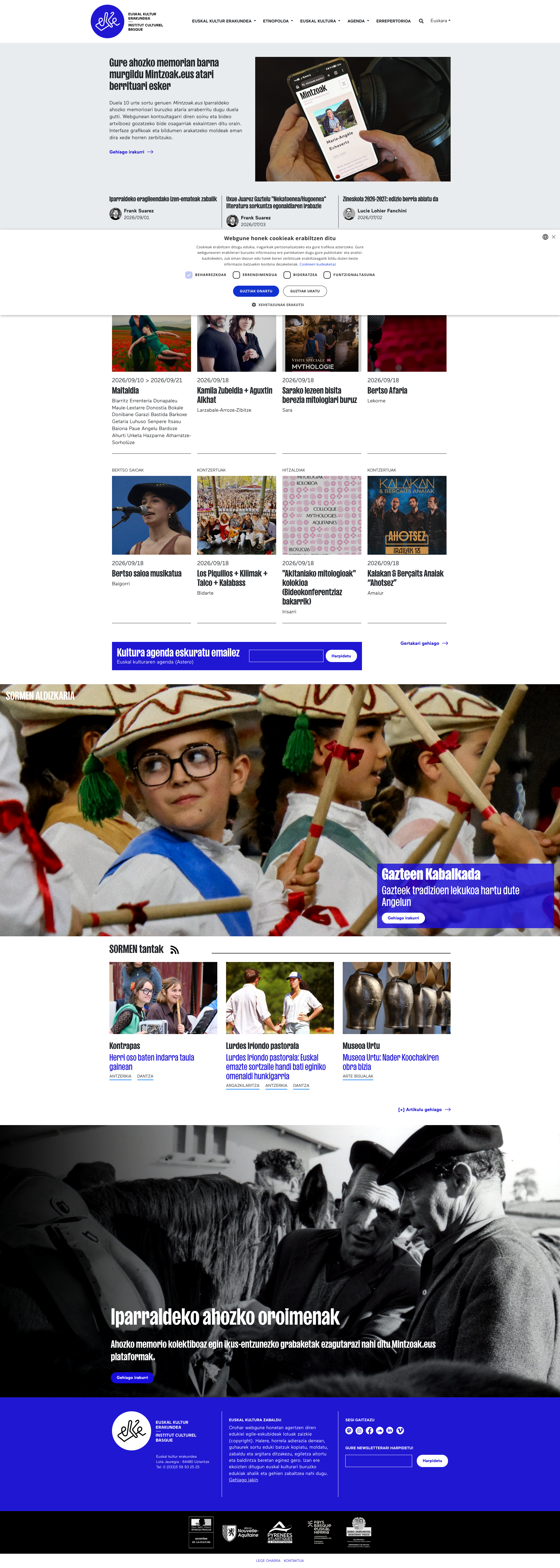 Aperçu du site