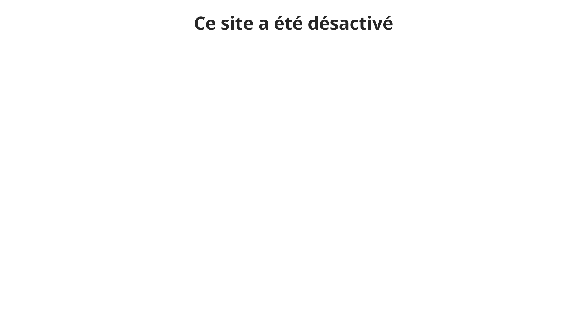 Aperçu du site
