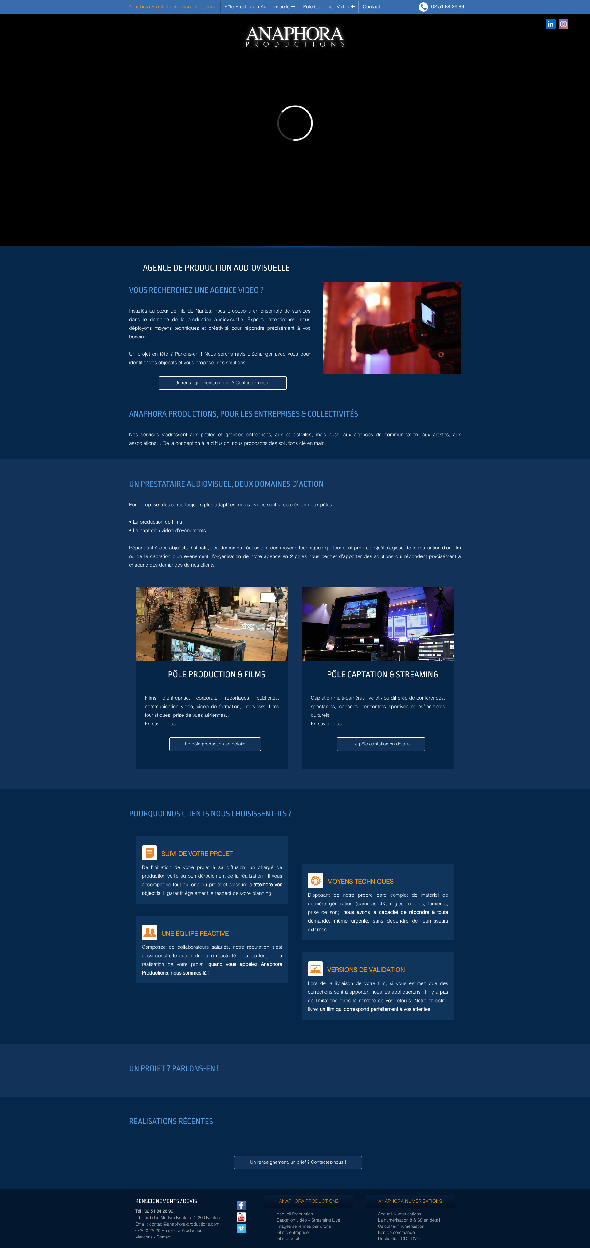 Aperçu du site