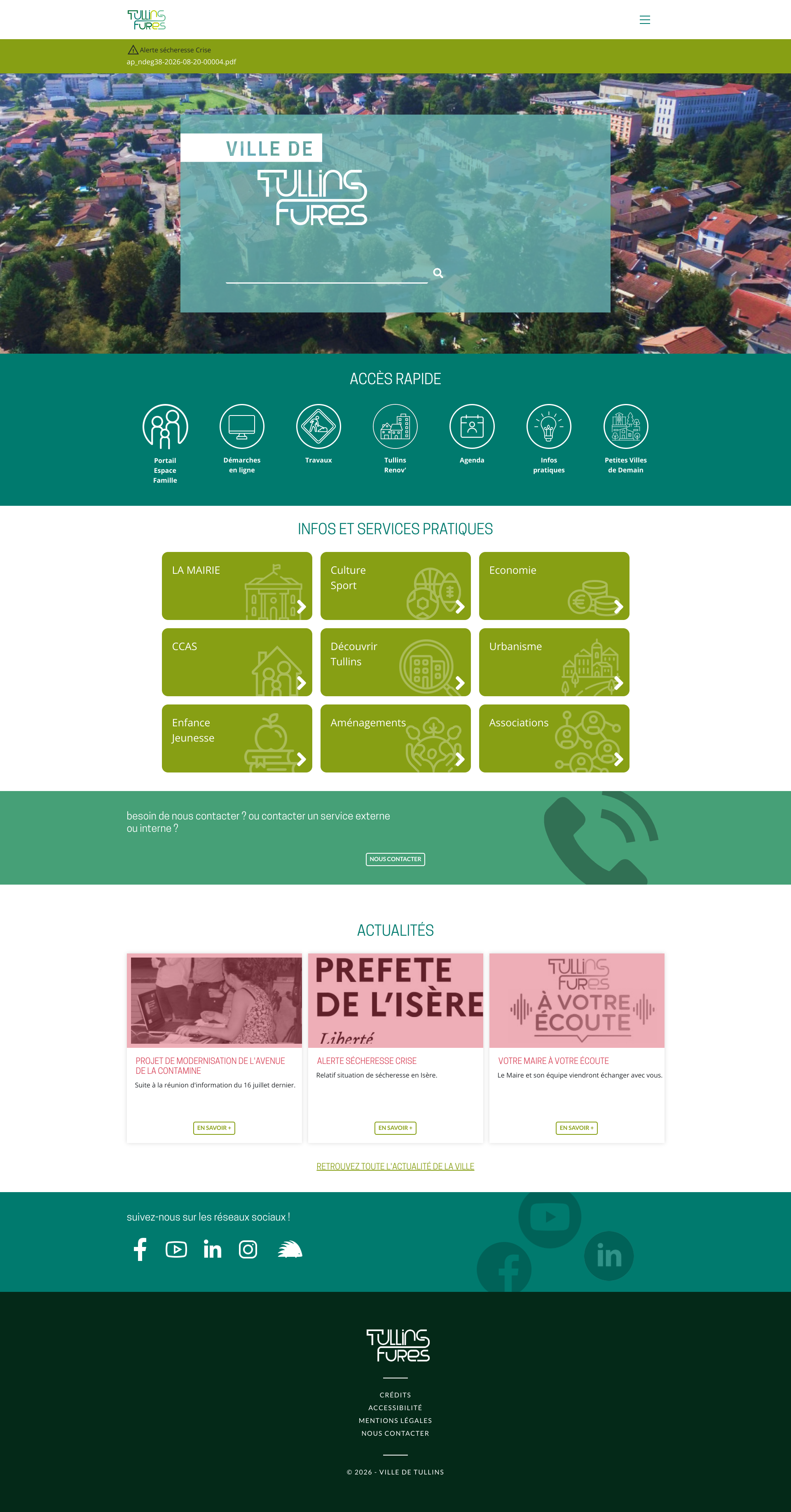 Aperçu du site