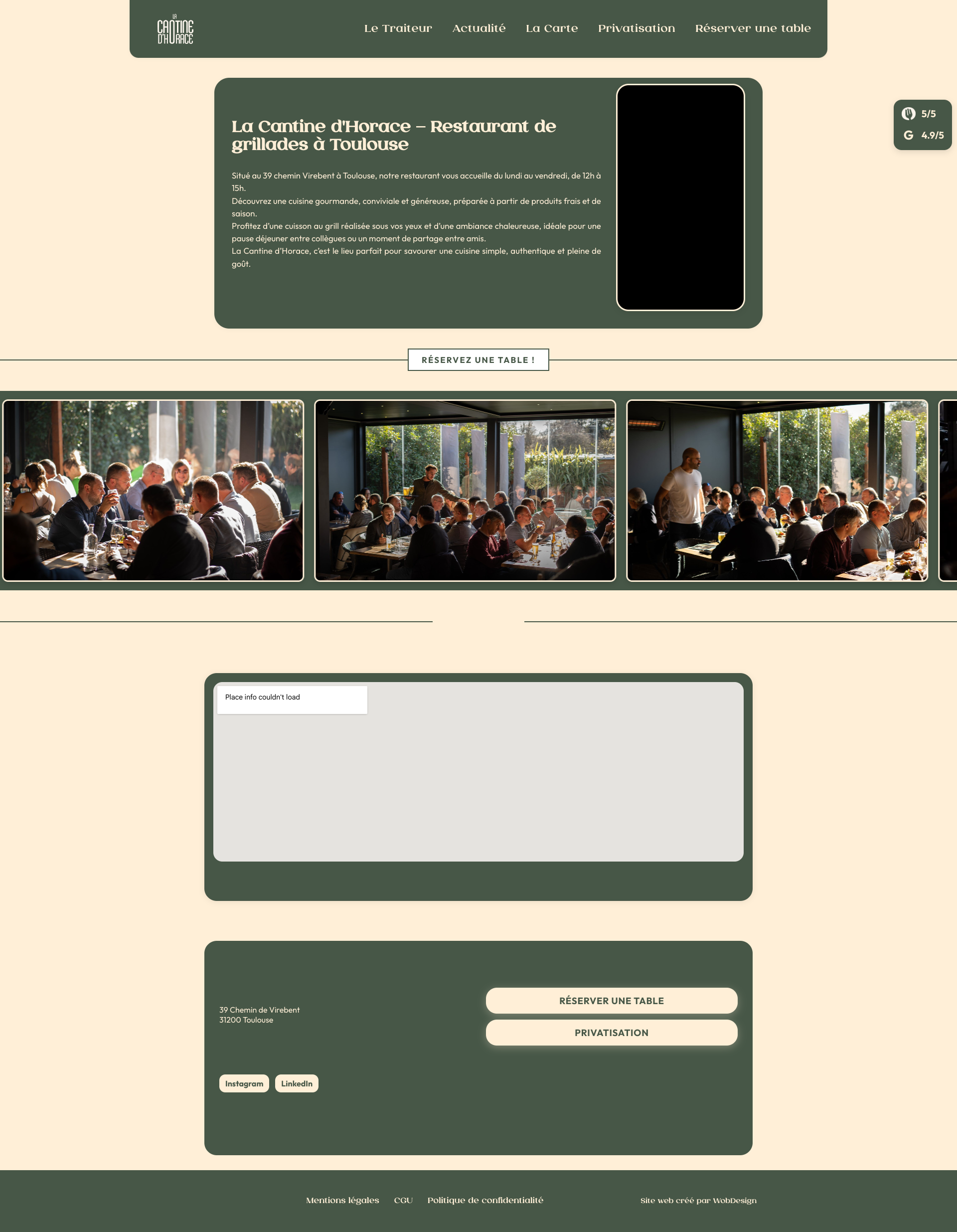 Aperçu du site