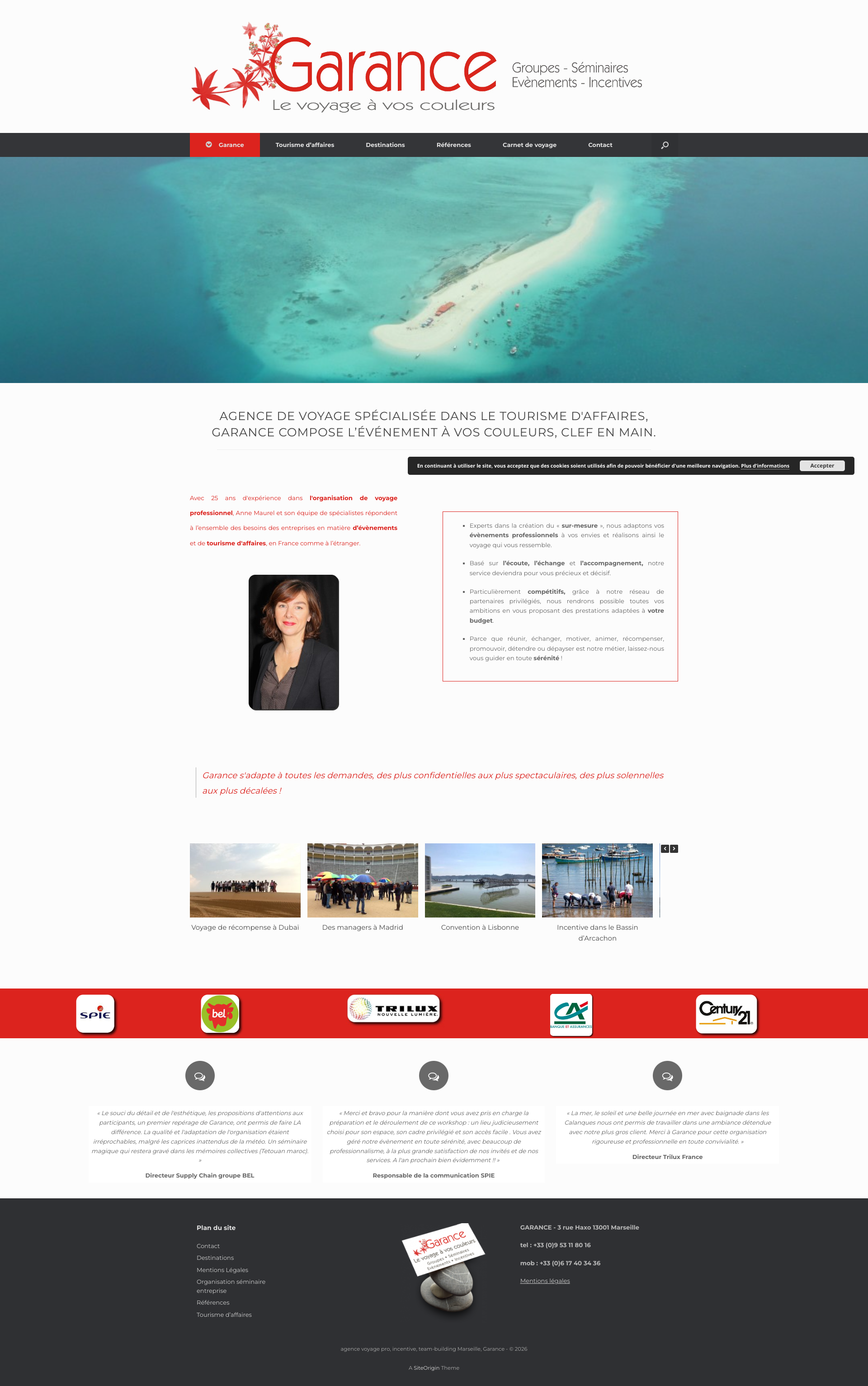 Aperçu du site
