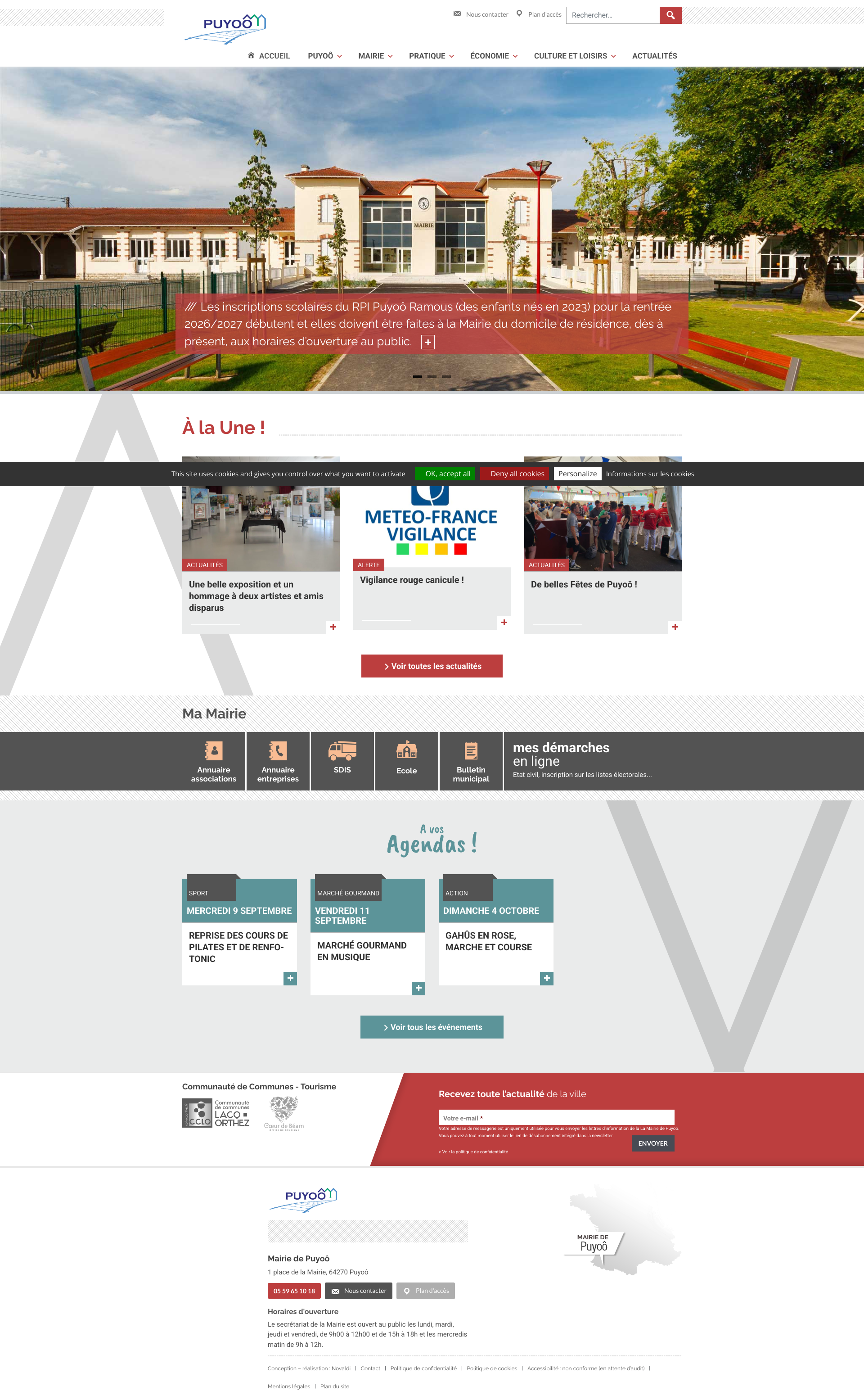Aperçu du site