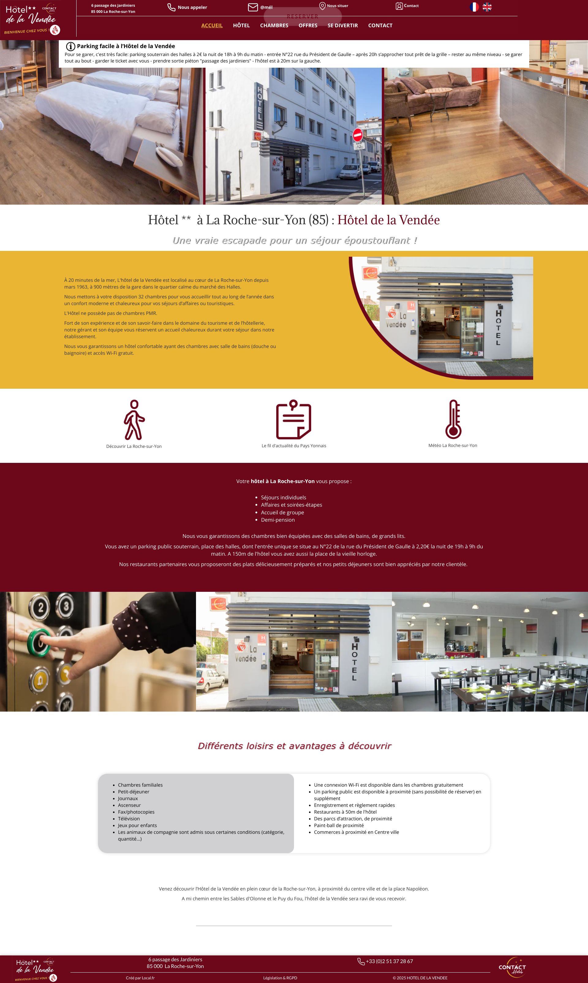 Aperçu du site