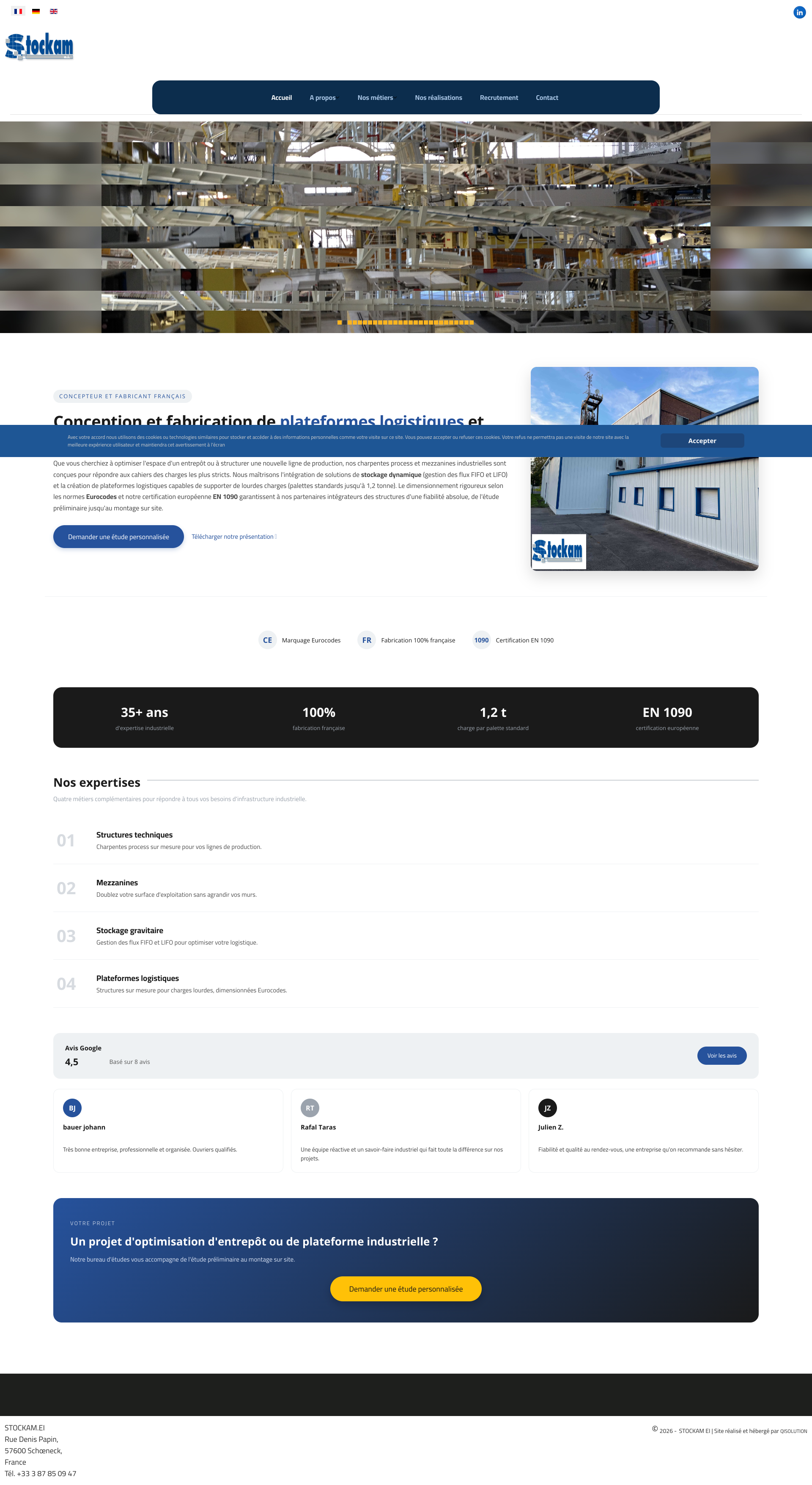 Aperçu du site