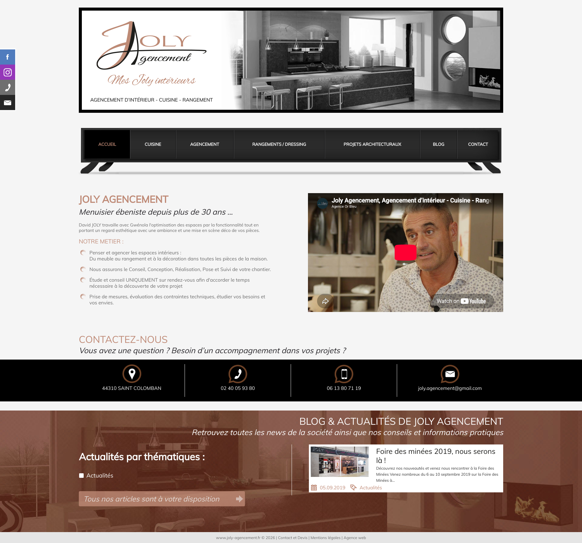 Aperçu du site